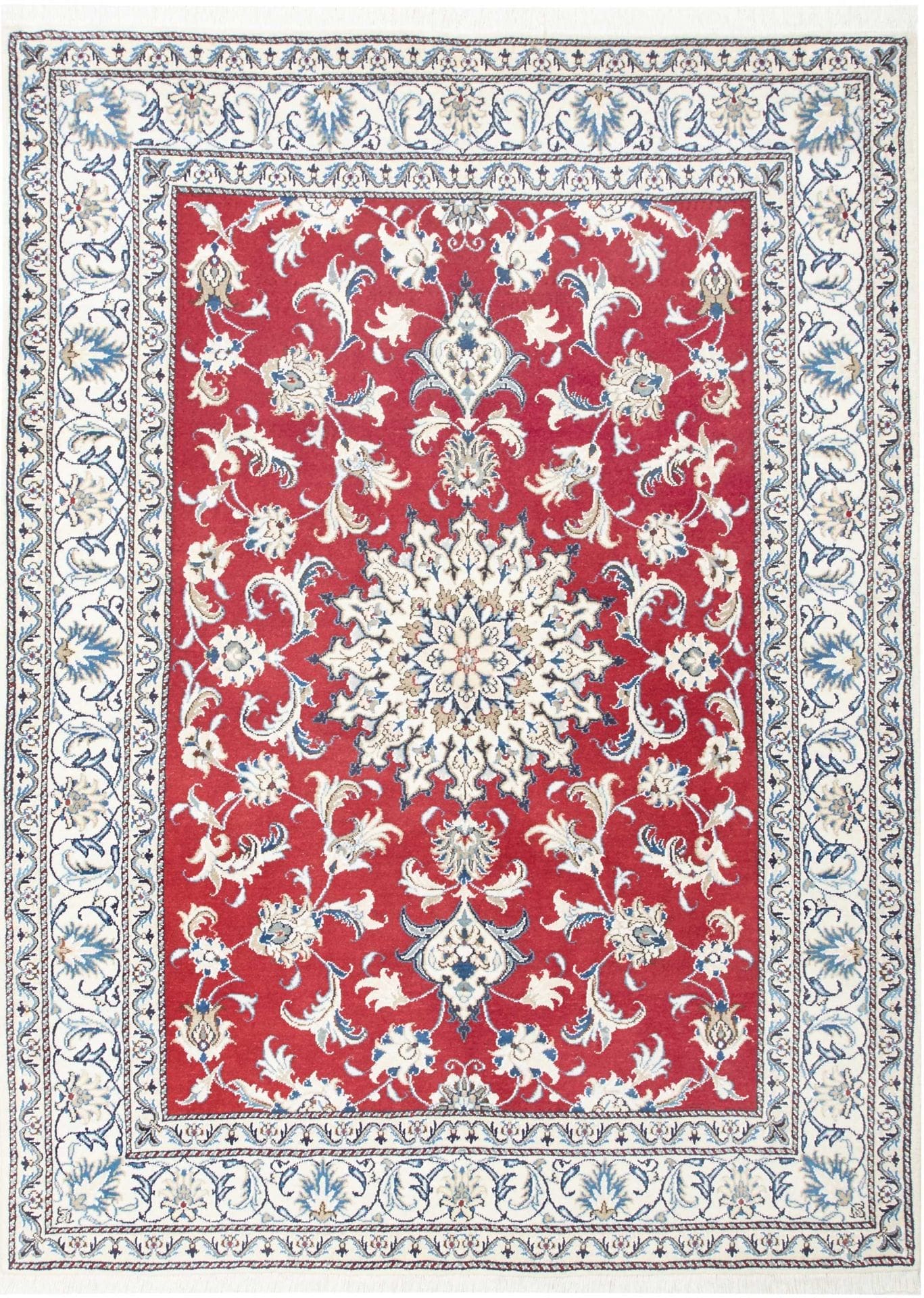 Exklusiver Nain Teppich 153 x 203cm – Handgeknüpft, Perserteppich