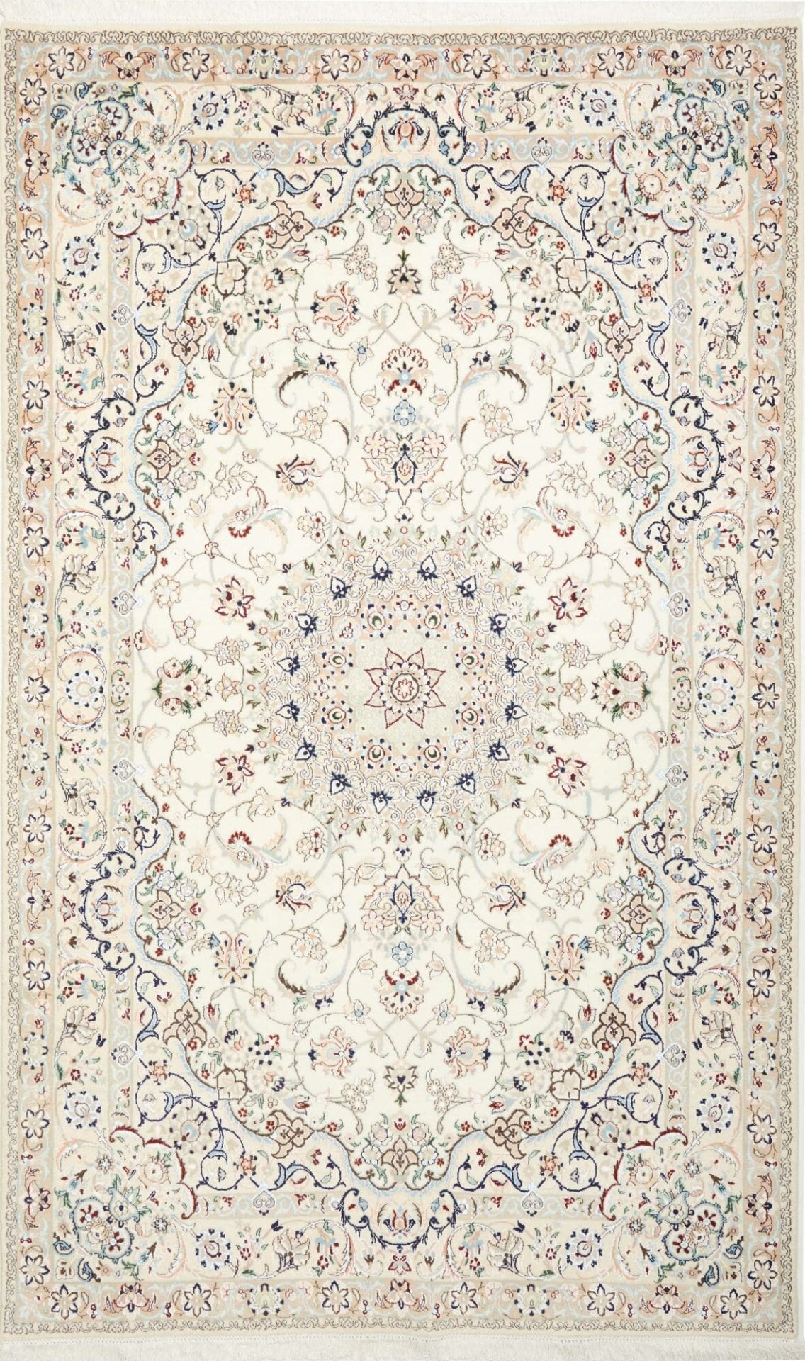 Exklusiver Nain Teppich 163 x 264cm, handgeknüpft, Schurwolle