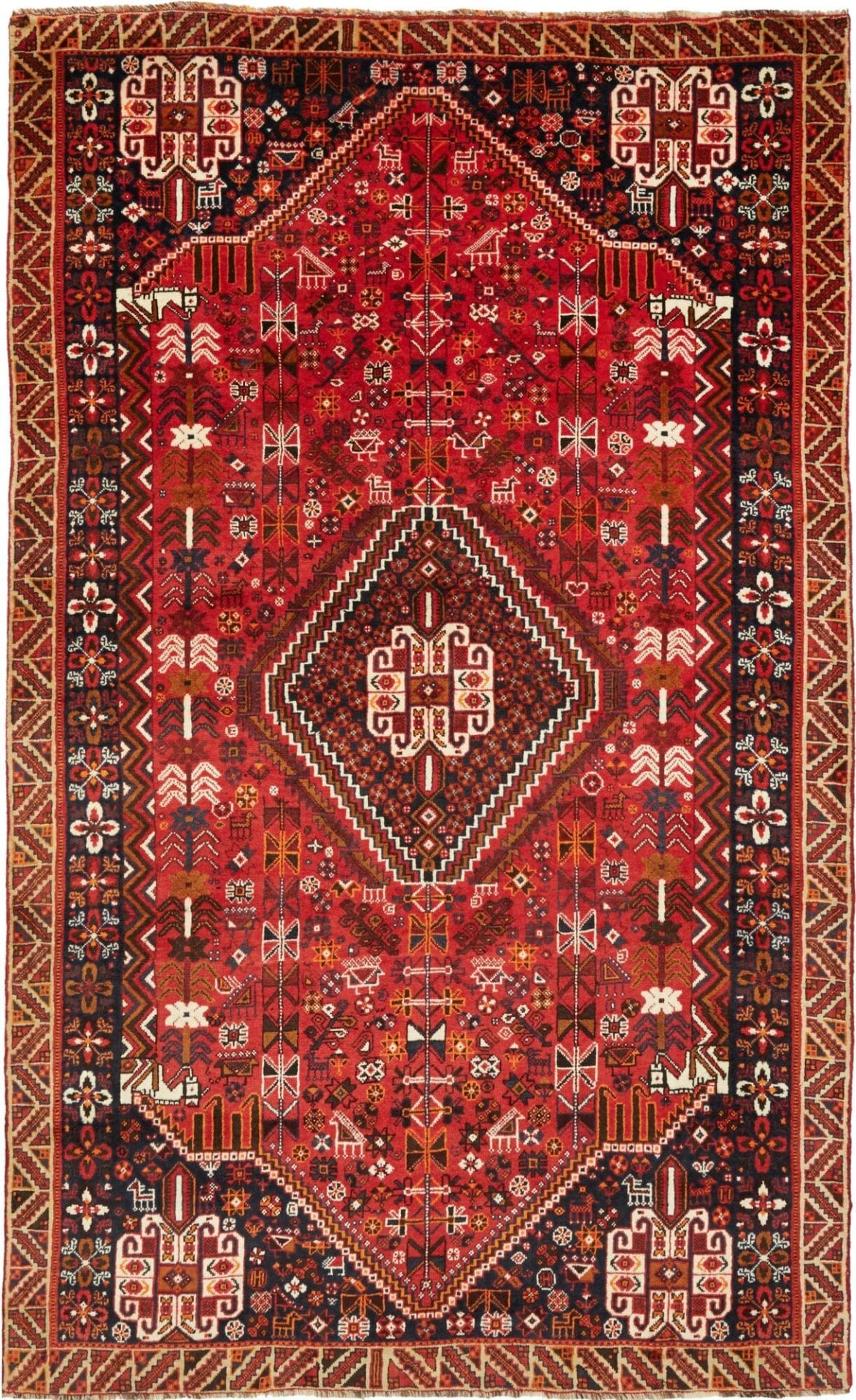 Gashghai Orientteppich 161 x 257 cm - Handgeknüpft, Wolle/Perserteppich