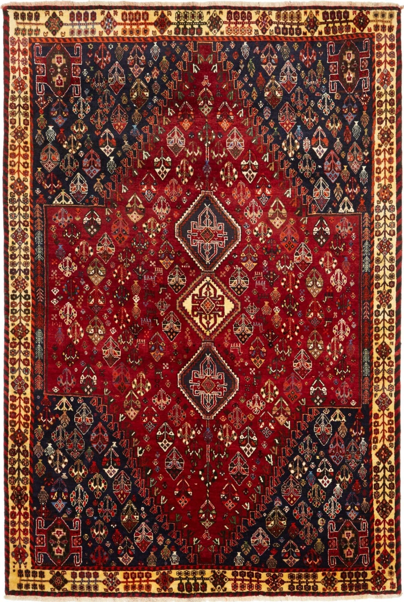 Gashghai Orientteppich 165 x 238cm - Handgeknüpft, Schurwolle