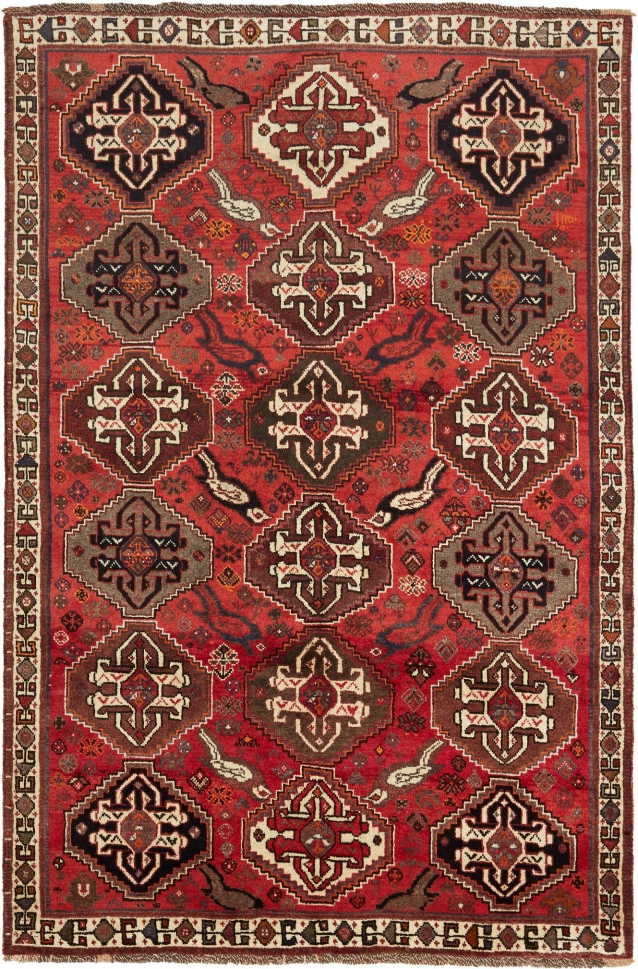 Gashghai Orientteppich 171 x 254 cm – Handgeknüpft, Schurwolle