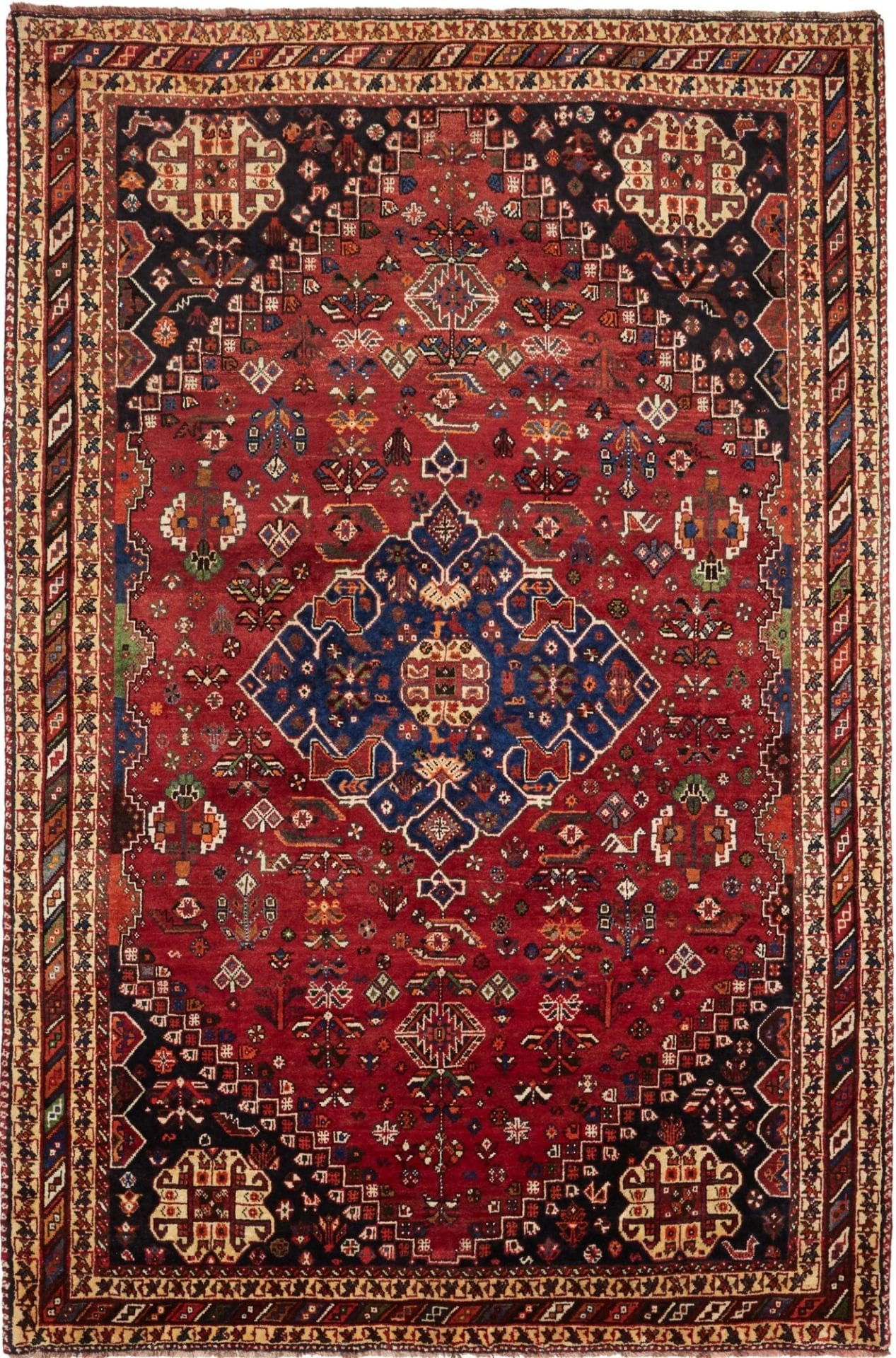 Gashghai Orientteppich 181 x 270cm, handgeknüpft, aus Schurwolle