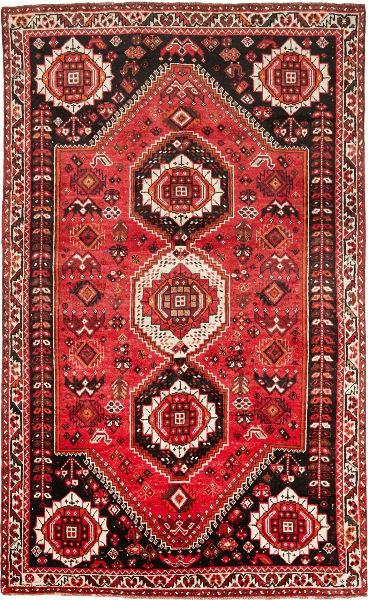 Gashghai Teppich 163 x 267cm – Handgeknüpft, farbenfrohes Design