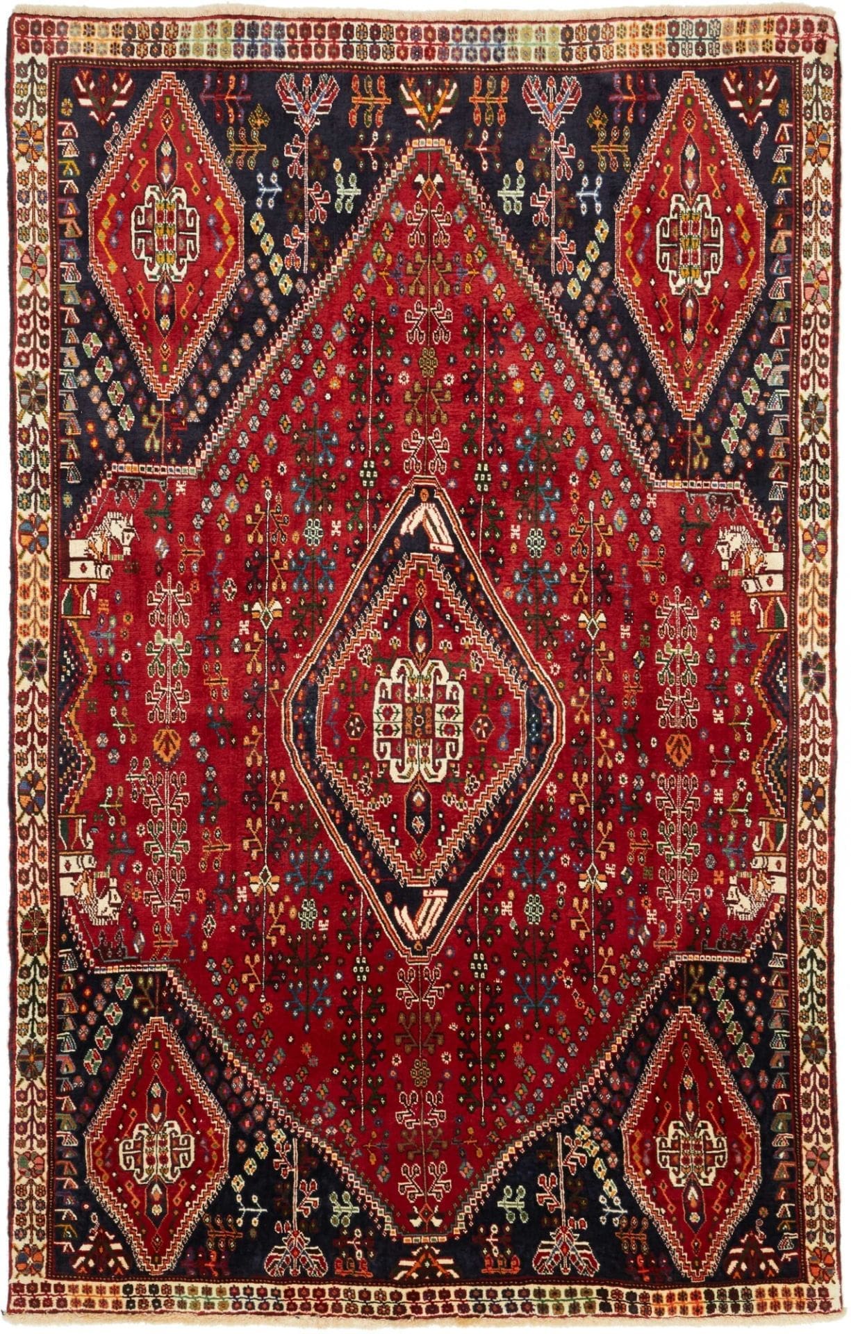 Gashghai Teppich 166 x 260 cm – Handgeknüpft, Perserteppich