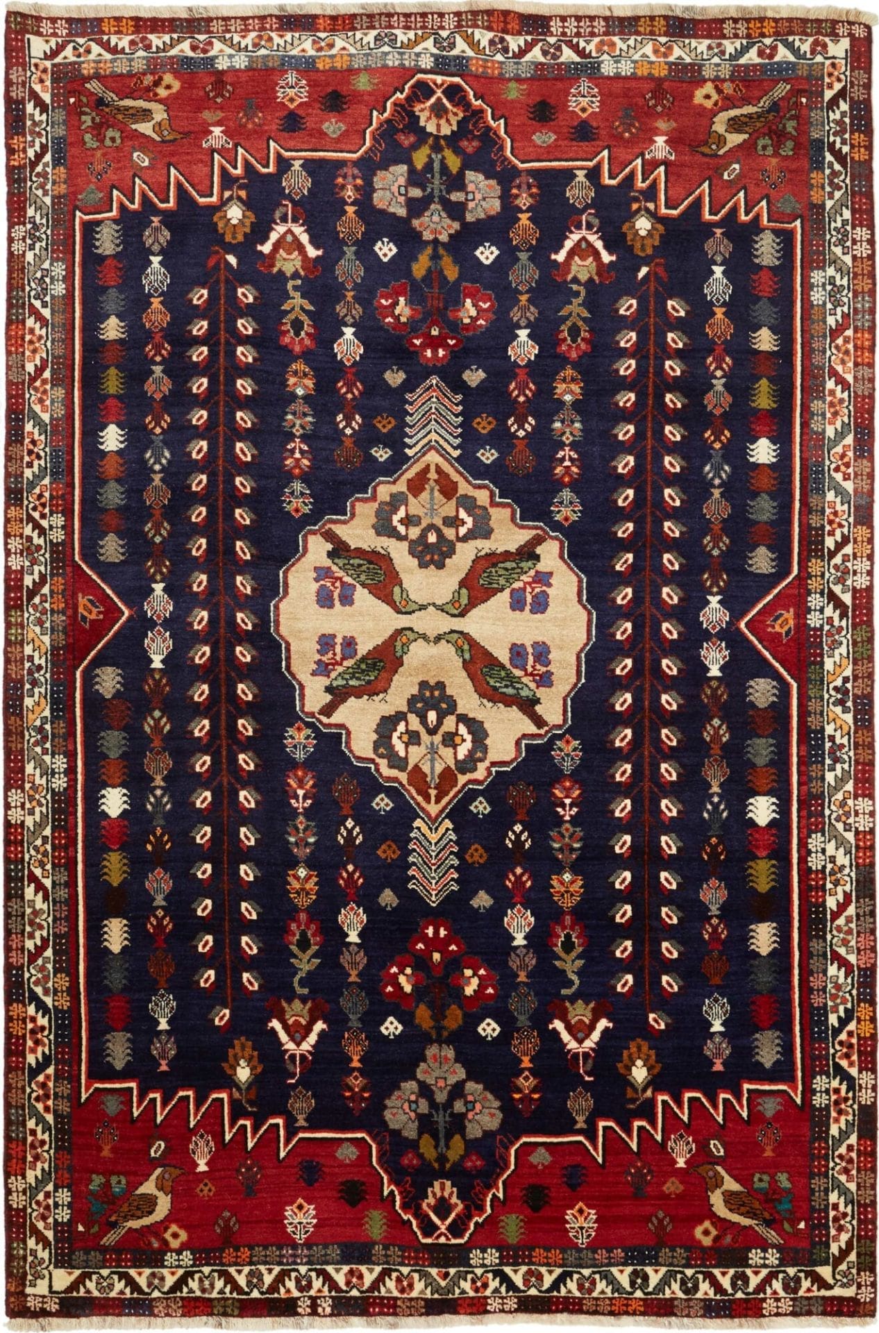 Gashghai Teppich 170 x 252cm, handgeknüpft, Schurwolle, orientalisch
