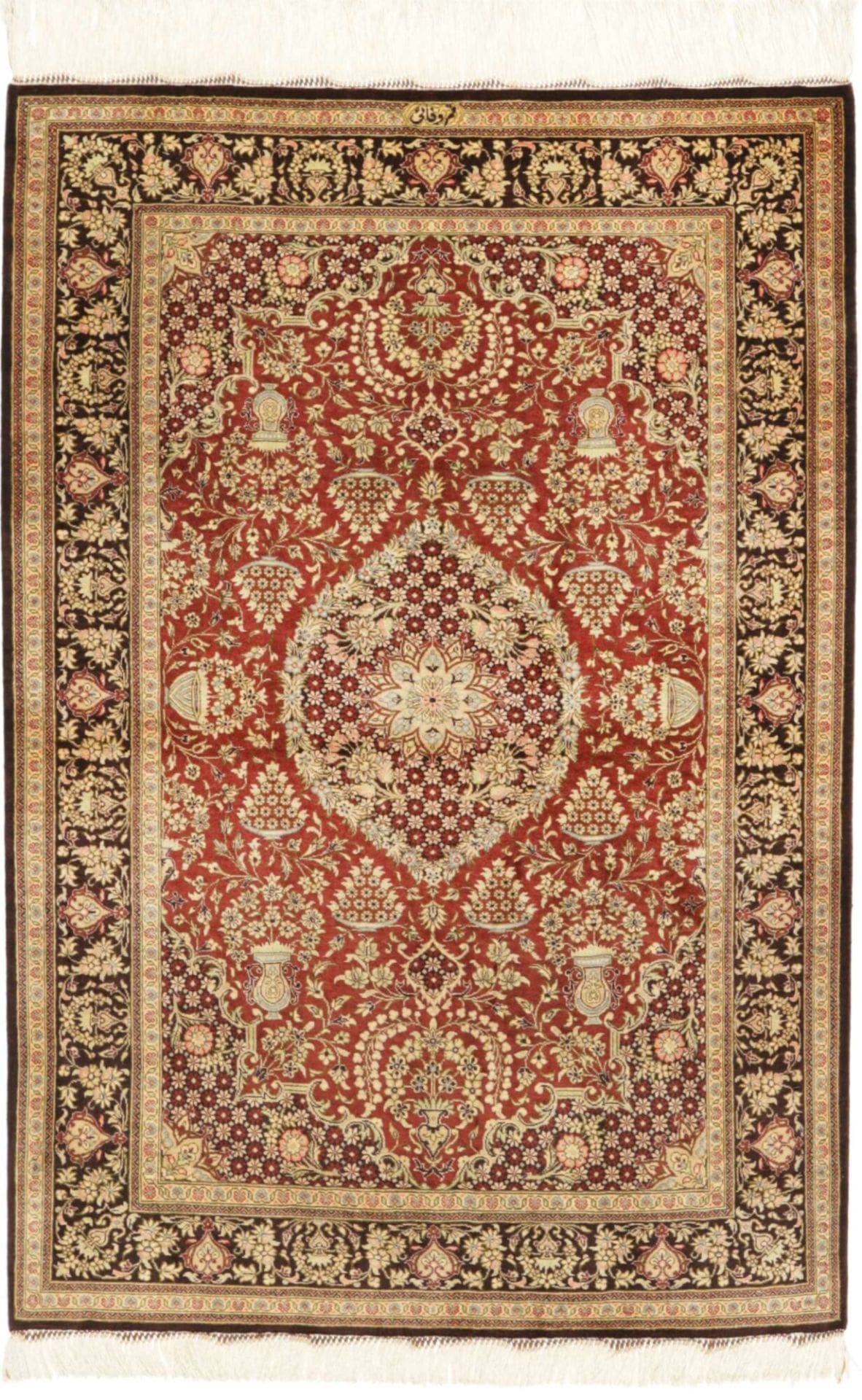 Ghom Teppich 83 x 120 cm, 900.000 Knoten, Seide, handgeknüpft