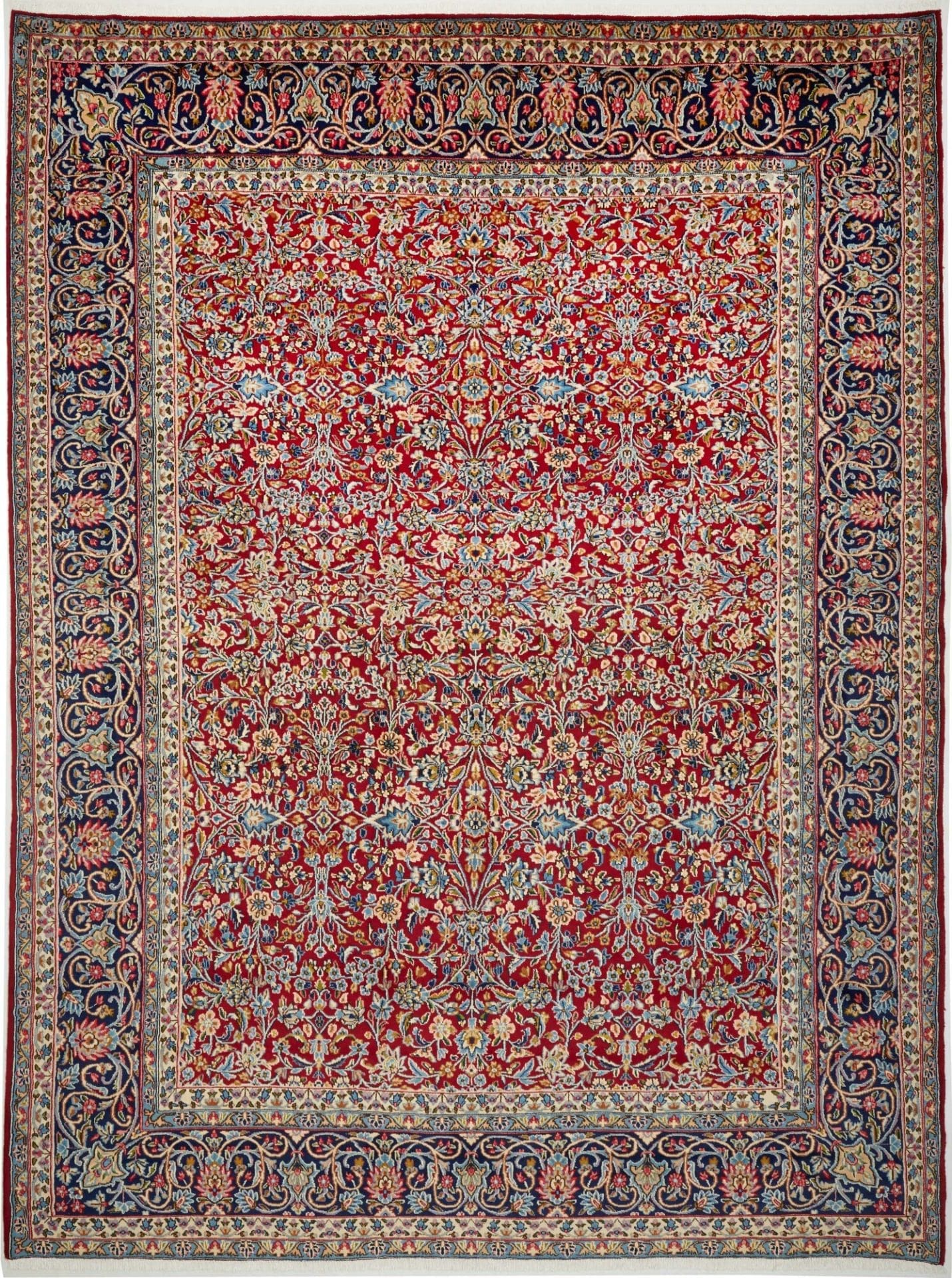 Großer Kirman Teppich 261 x 350 cm, handgeknüpft, Perserteppich
