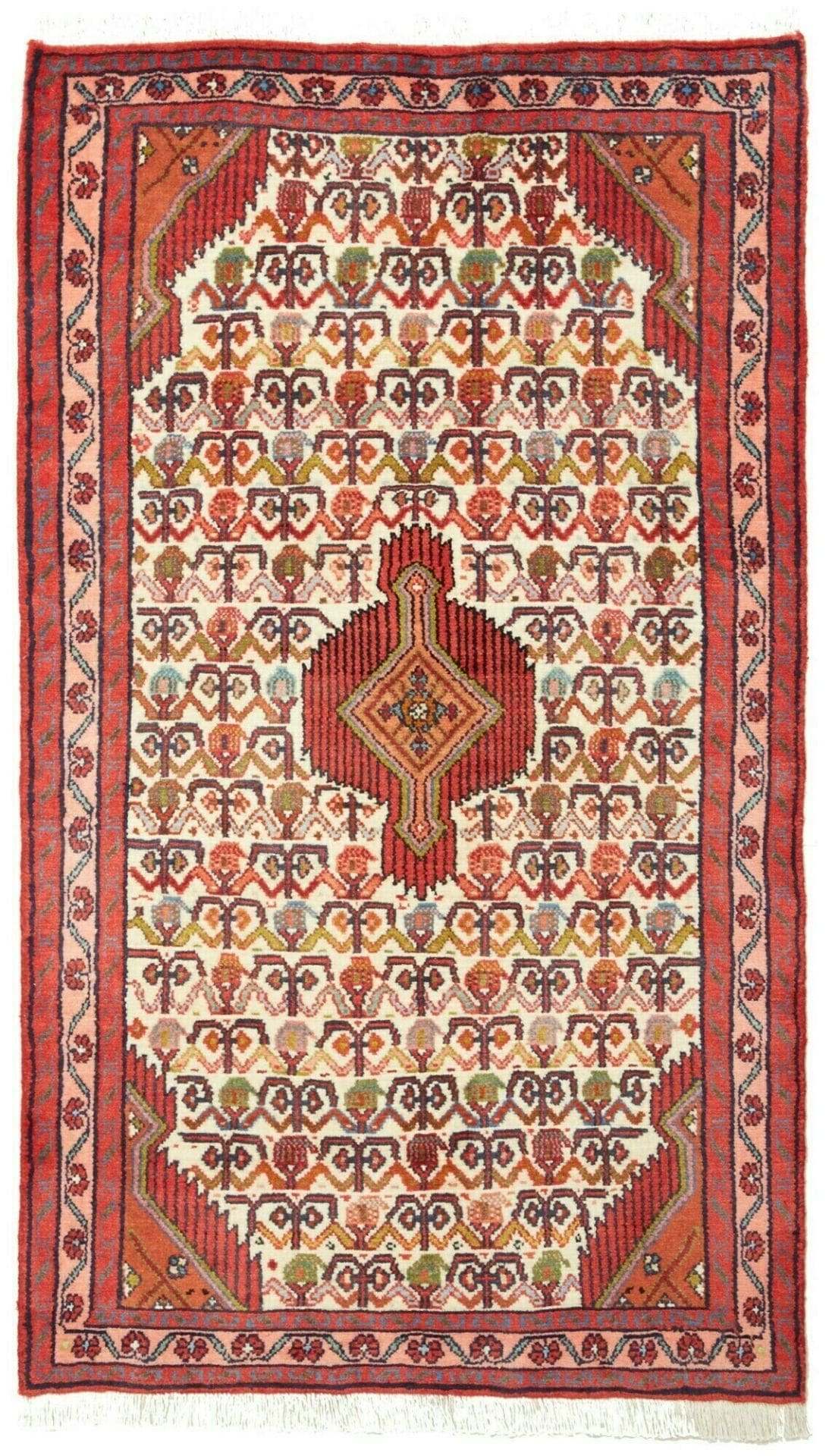Hamadan Orientteppich 78 x 130cm, Schurwolle, Handgeknüpft