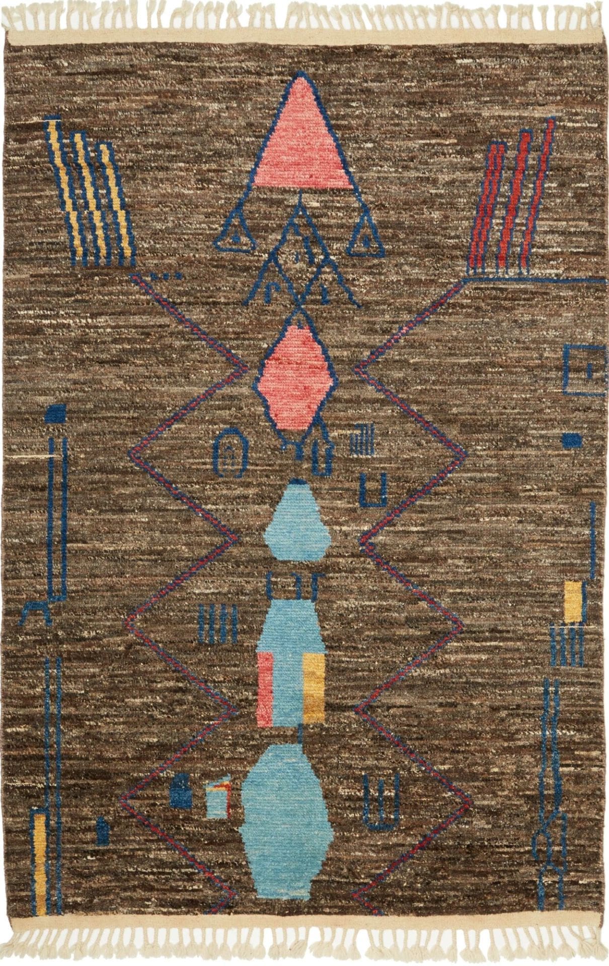 Handgeknüpfter Berber Teppich 170 x 250cm aus Schurwolle, Orientteppich