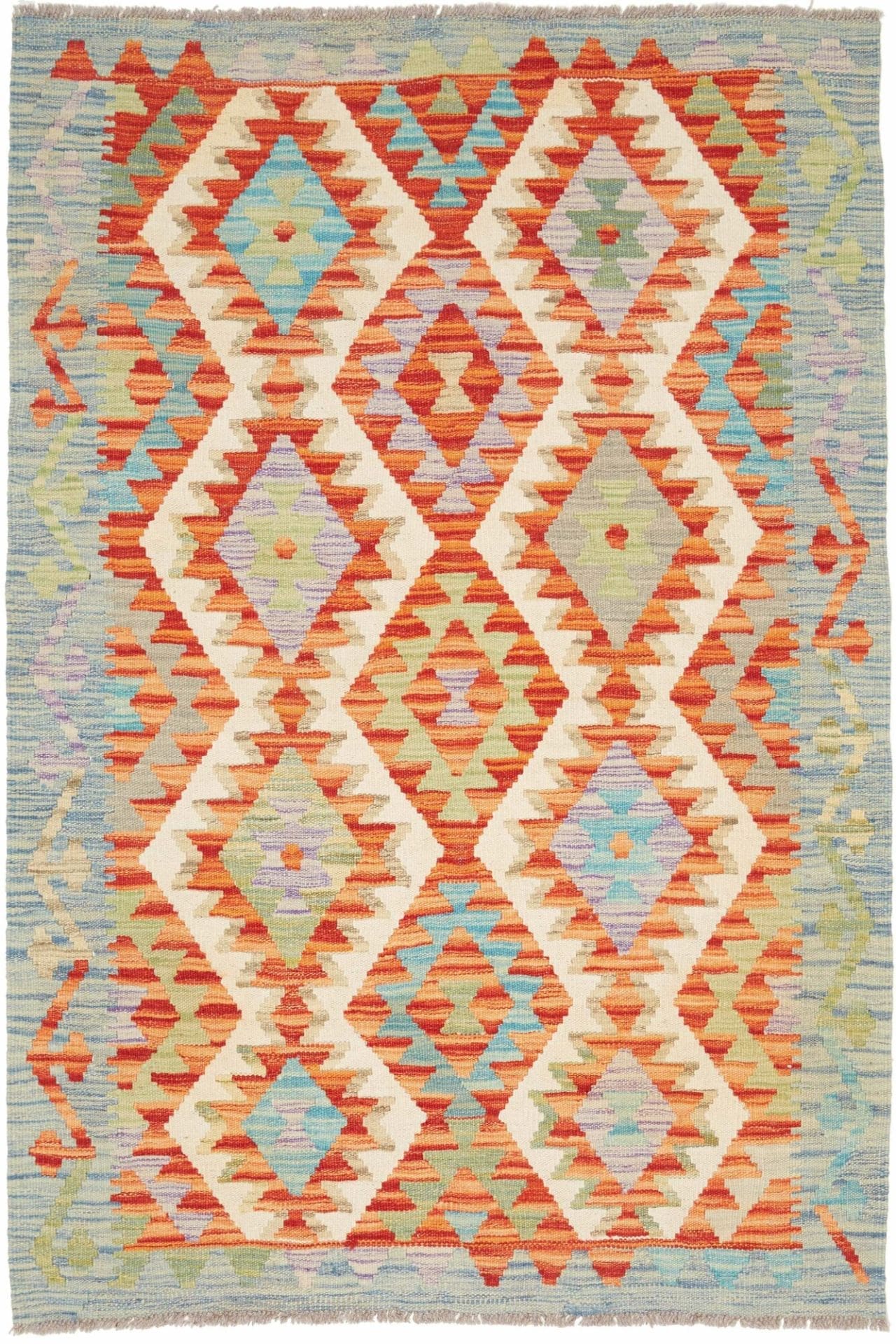 Handgewebter Kelim 103 x 157 cm aus Schurwolle – Orientteppich