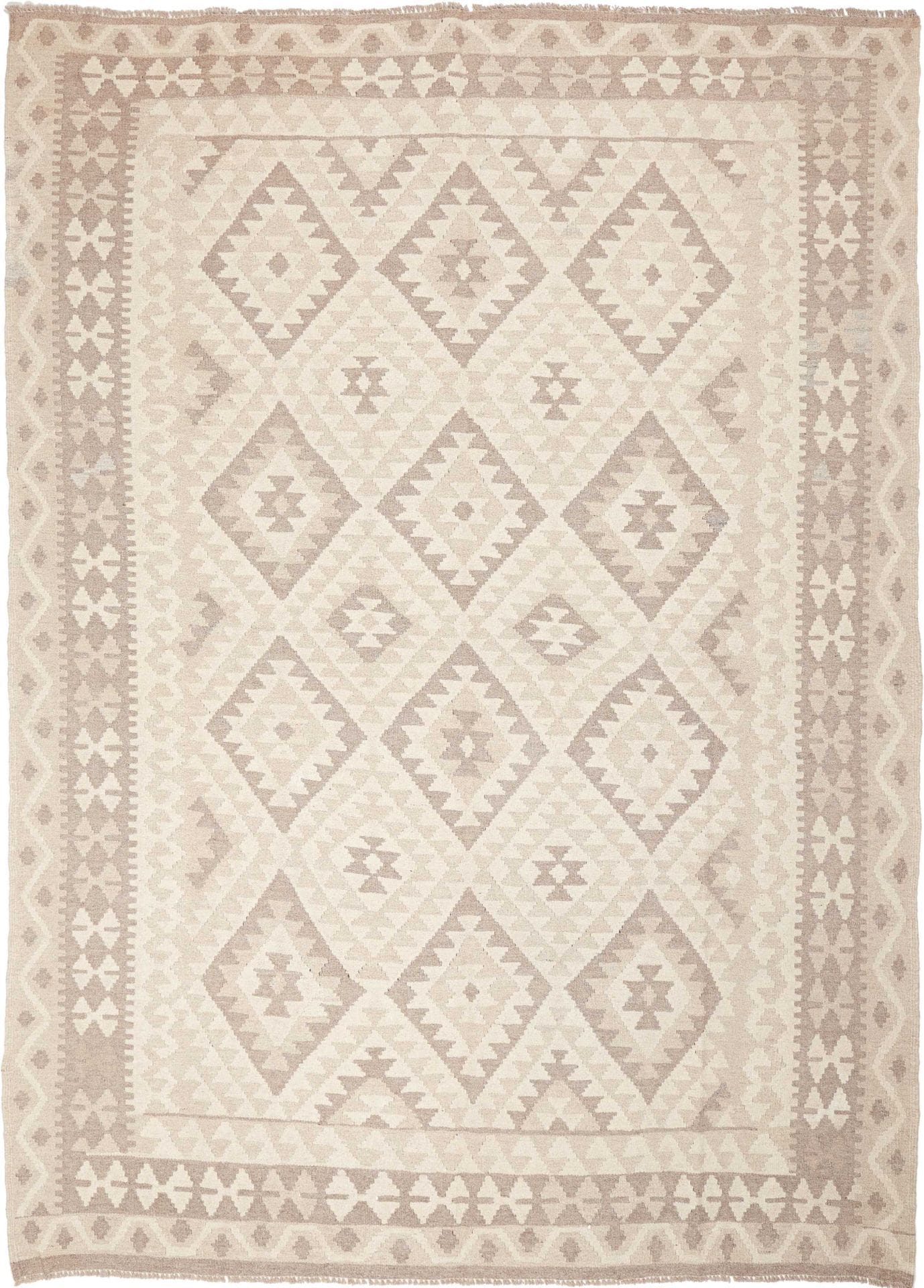 Handgewebter Kelim 204 x 279cm aus Schurwolle - Orientteppich