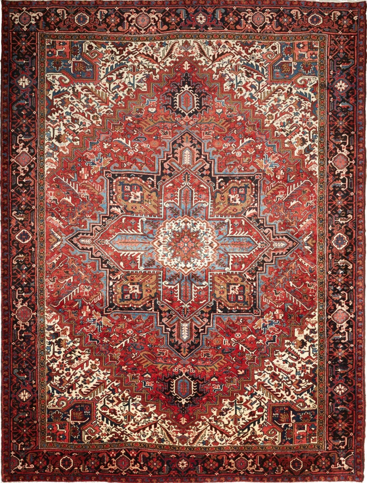 Heriz Orientteppich 273 x 355cm, Schurwolle, handgeknüpft