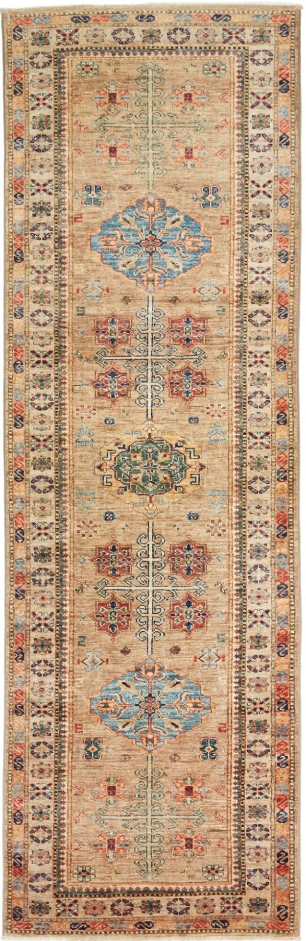 Hochwertiger Kazak Teppich 84 x 256cm | Handgeknüpft | Orientteppich