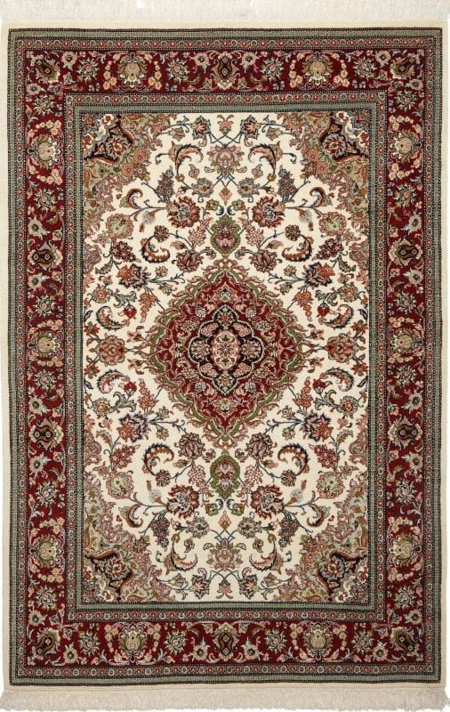 Isfahan Orientteppich 109 x 158cm, 600.000 Knoten, handgeknüpft