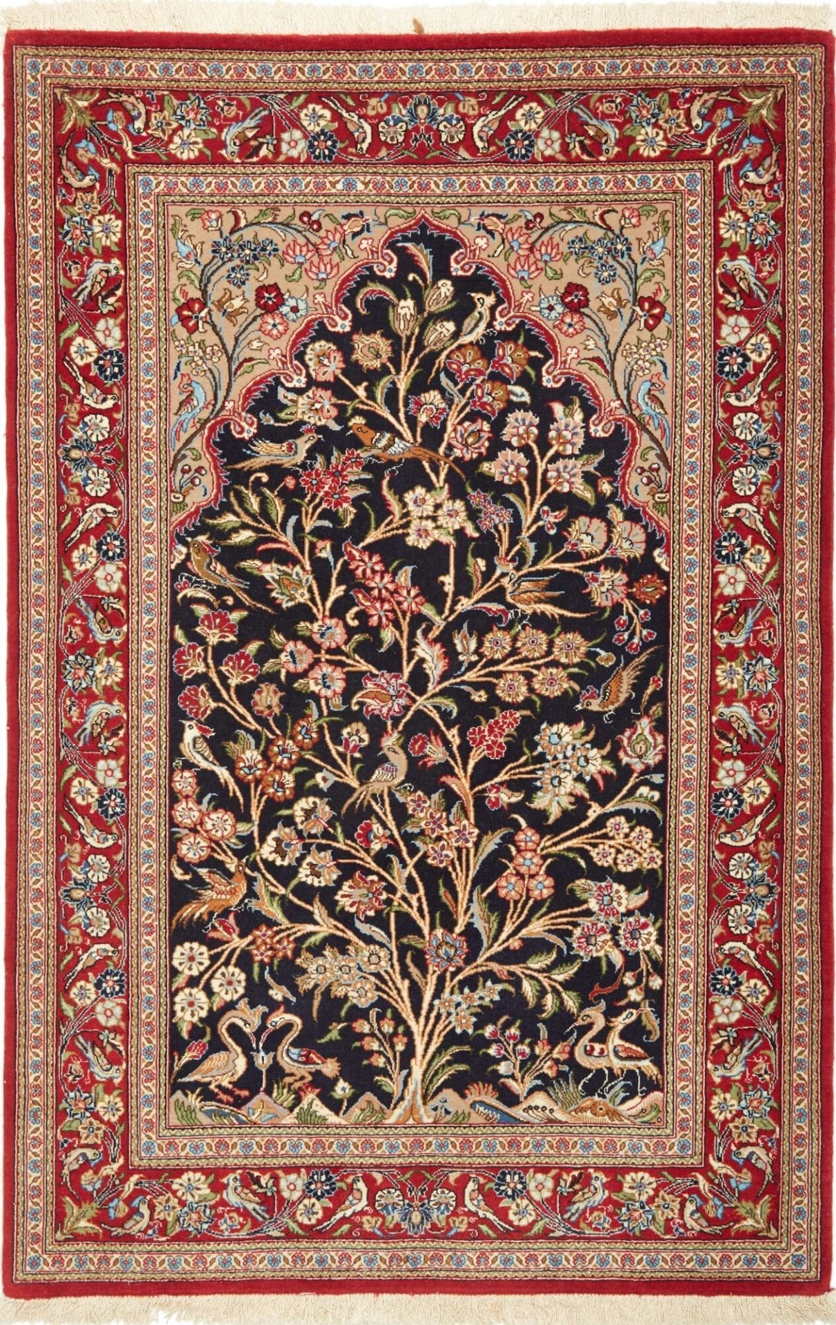 Isfahan Teppich 101 x 154cm, 600K Knoten, handgeknüpft