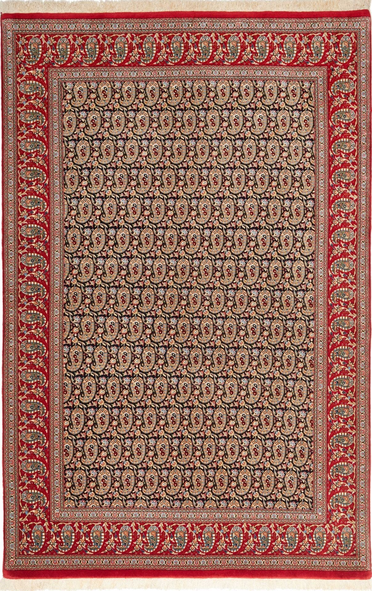 Isfahan Teppich 136 x 206cm, 600K Knoten, Schurwolle, handgeknüpft