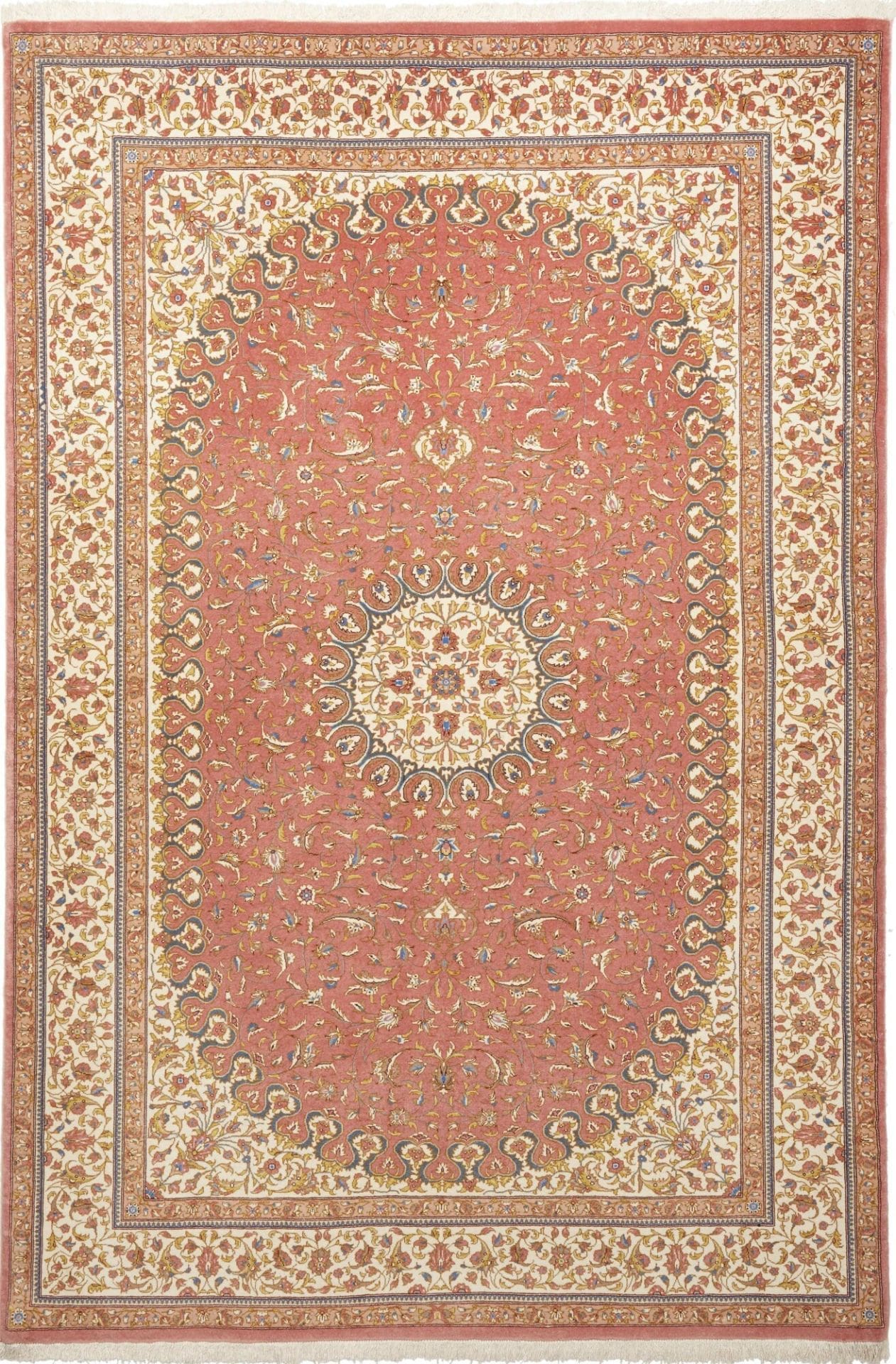 Isfahan Teppich 139 x 201cm, 600K Knoten, handgeknüpft