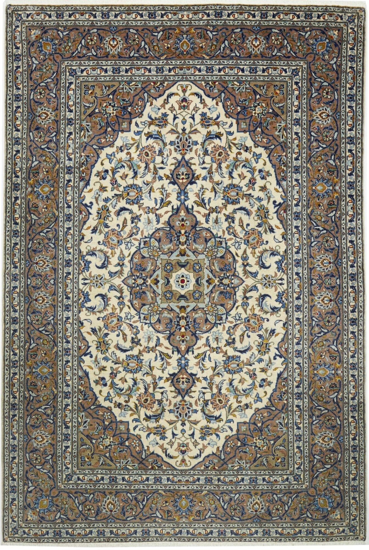 Kashan Teppich 166 x 287cm, Schurwolle, handgeknüpft, Perserteppich