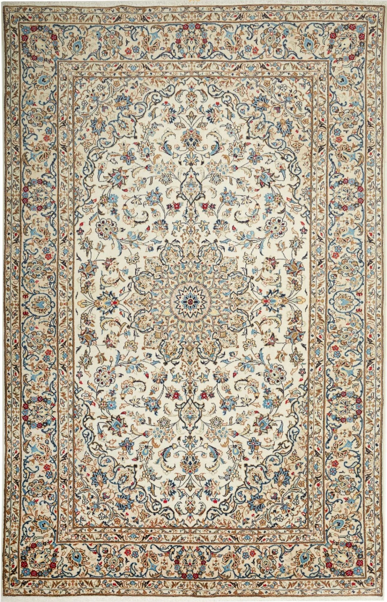 Kashan Teppich 196 x 300cm, Schurwolle, handgeknüpft, Perserteppich