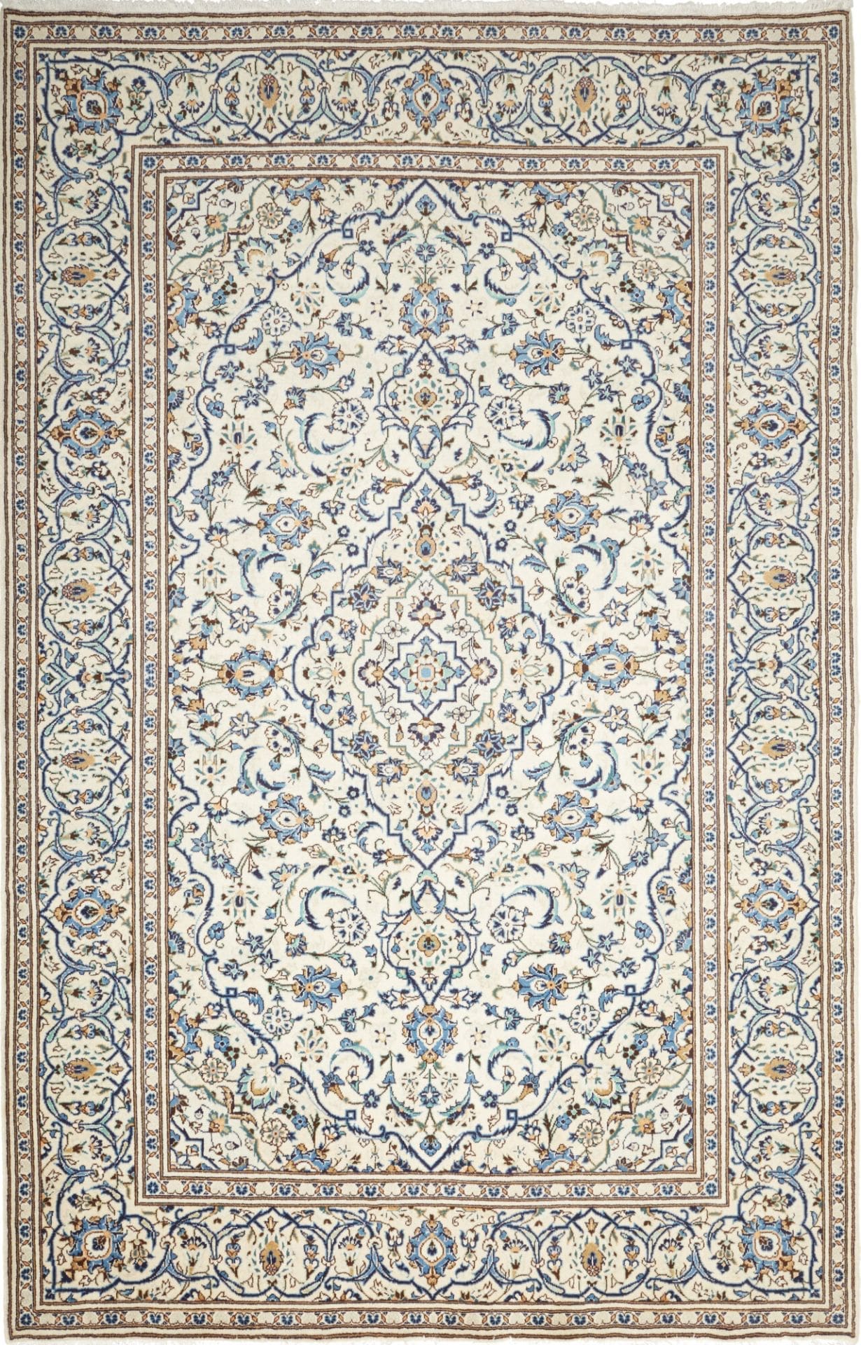 Kashan Teppich 199 x 300 cm, handgeknüpft, Schurwolle, Perserteppich