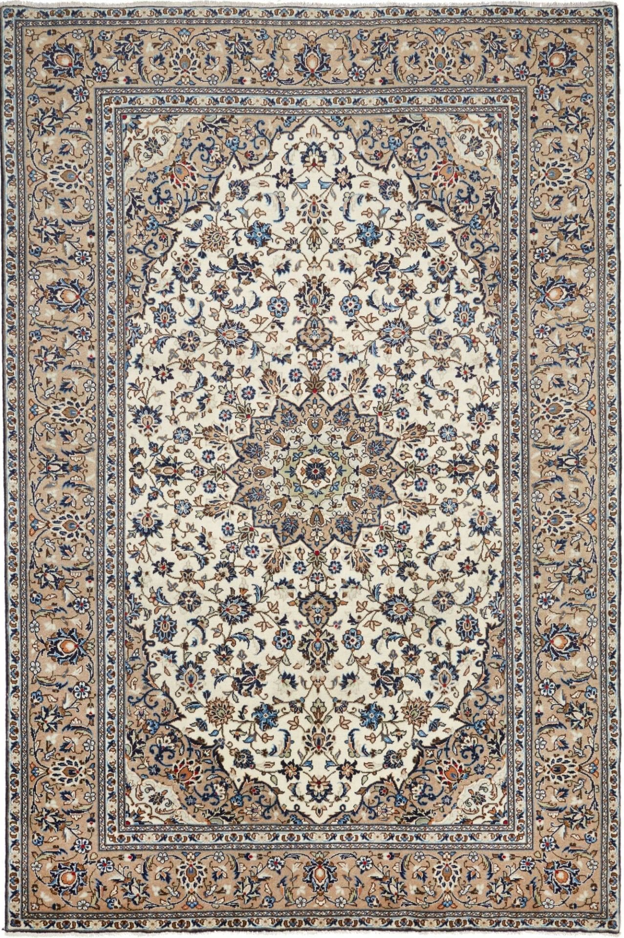 Kashan Teppich 200 x 300 cm, handgeknüpft, aus Schurwolle, Perserteppich