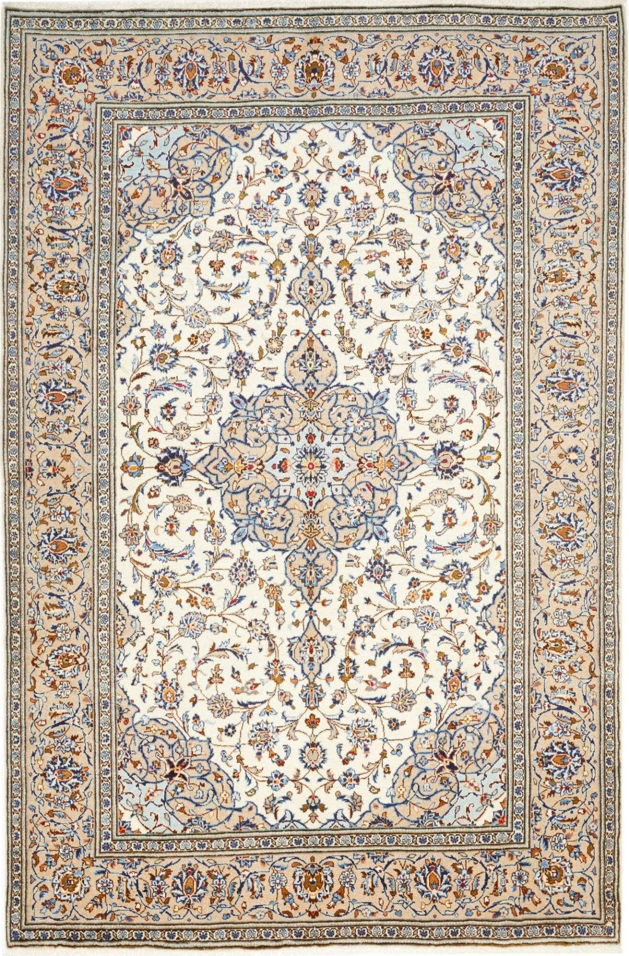 Kashan Teppich 200 x 300 cm, handgeknüpft, aus Schurwolle, Perserteppich