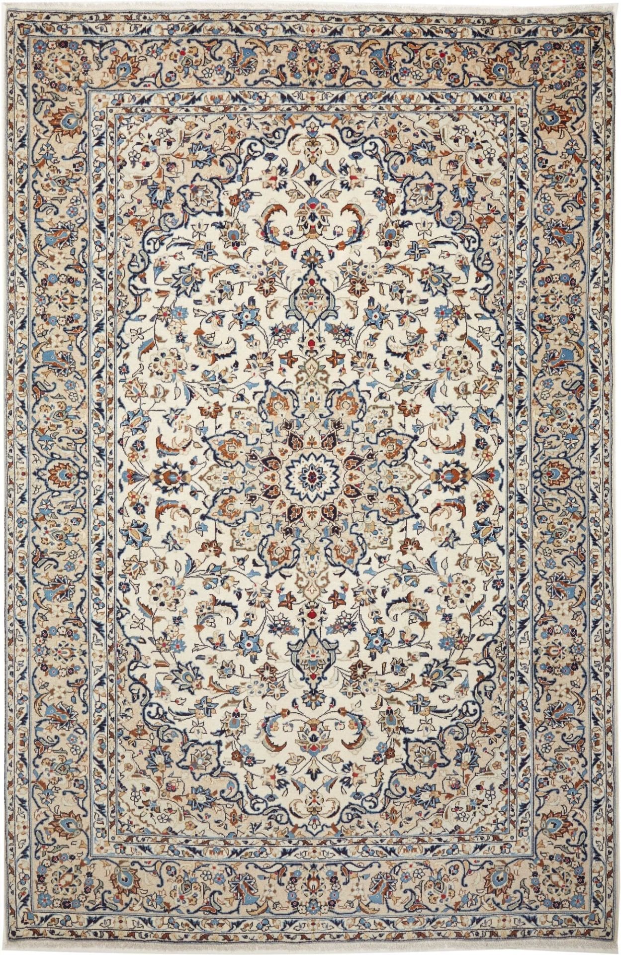 Kashan Teppich 200 x 300cm, handgeknüpft, aus Schurwolle, Perserteppich