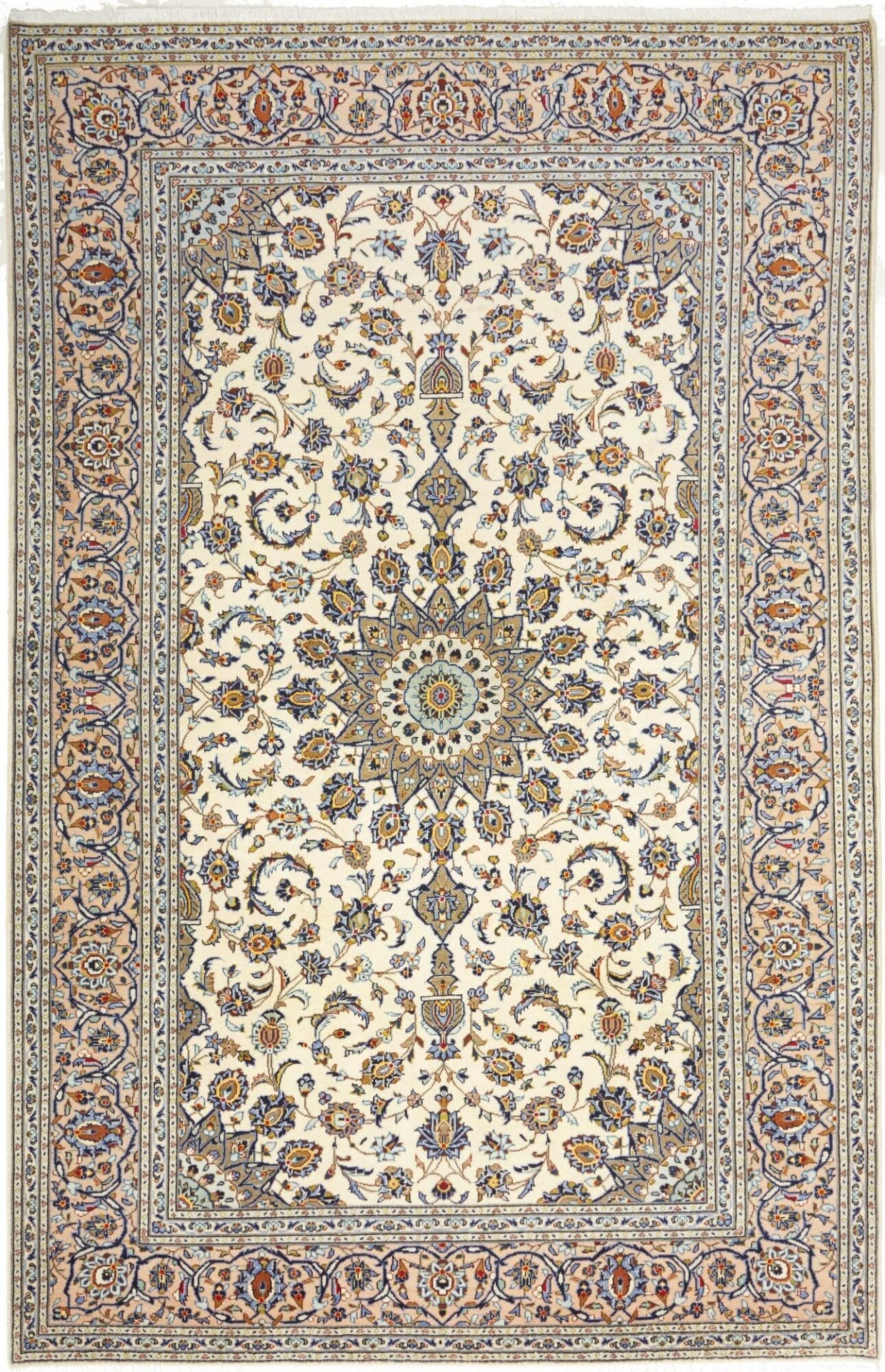 Kashan Teppich 200 x 305cm - Handgeknüpft, Perserteppich, Wolle