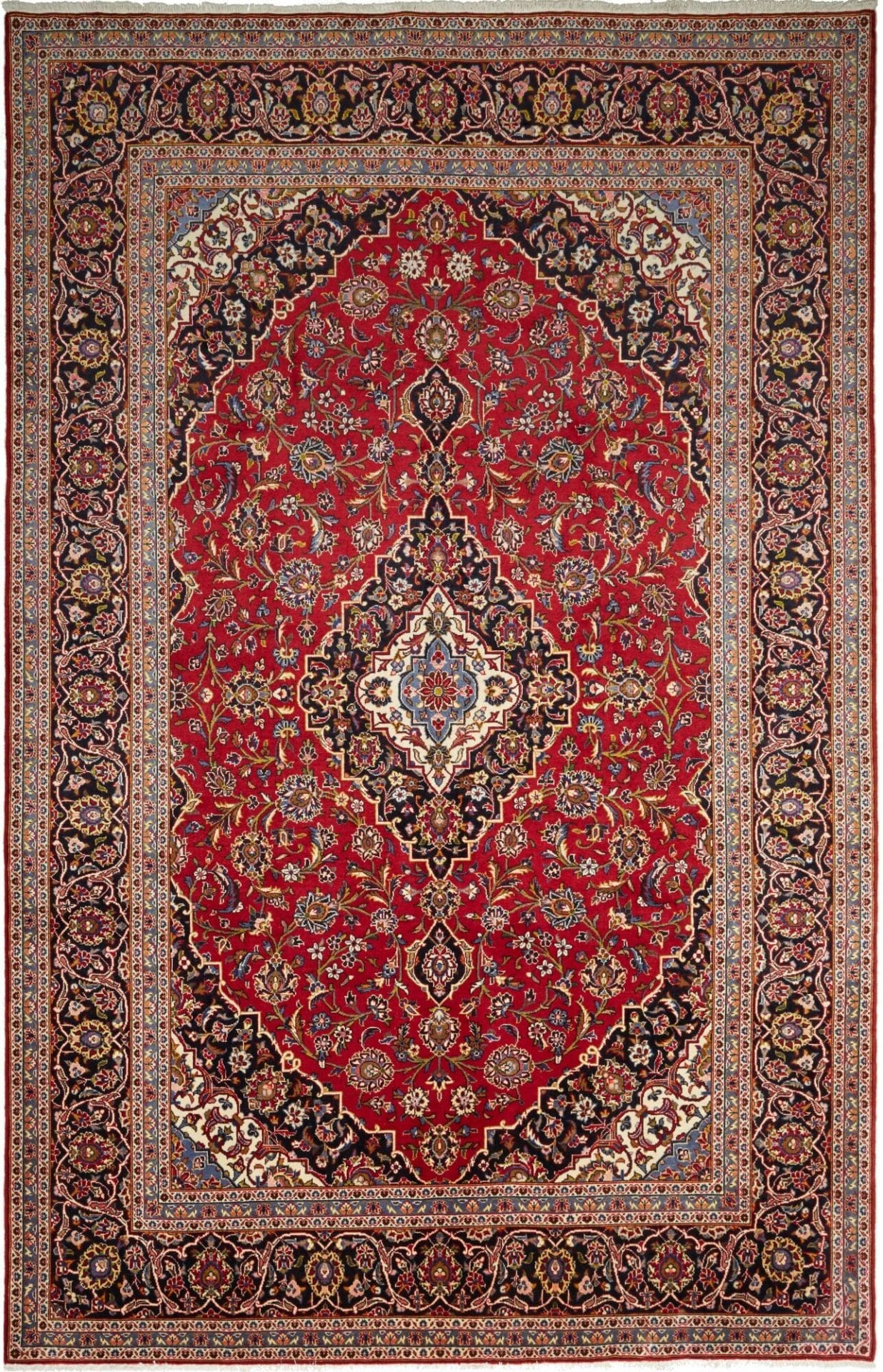 Kashan Teppich 203 x 305 cm | Handgeknüpft | Perserteppich