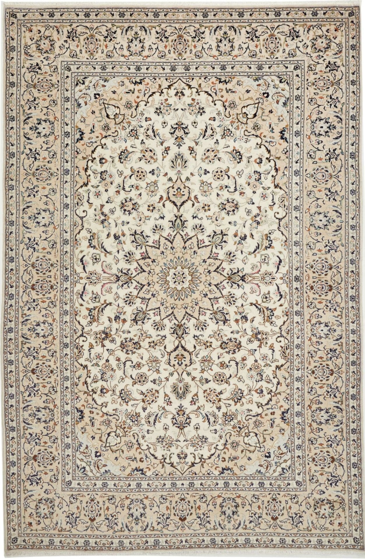 Kashan Teppich 203 x 307cm - Handgeknüpft, Perserteppich