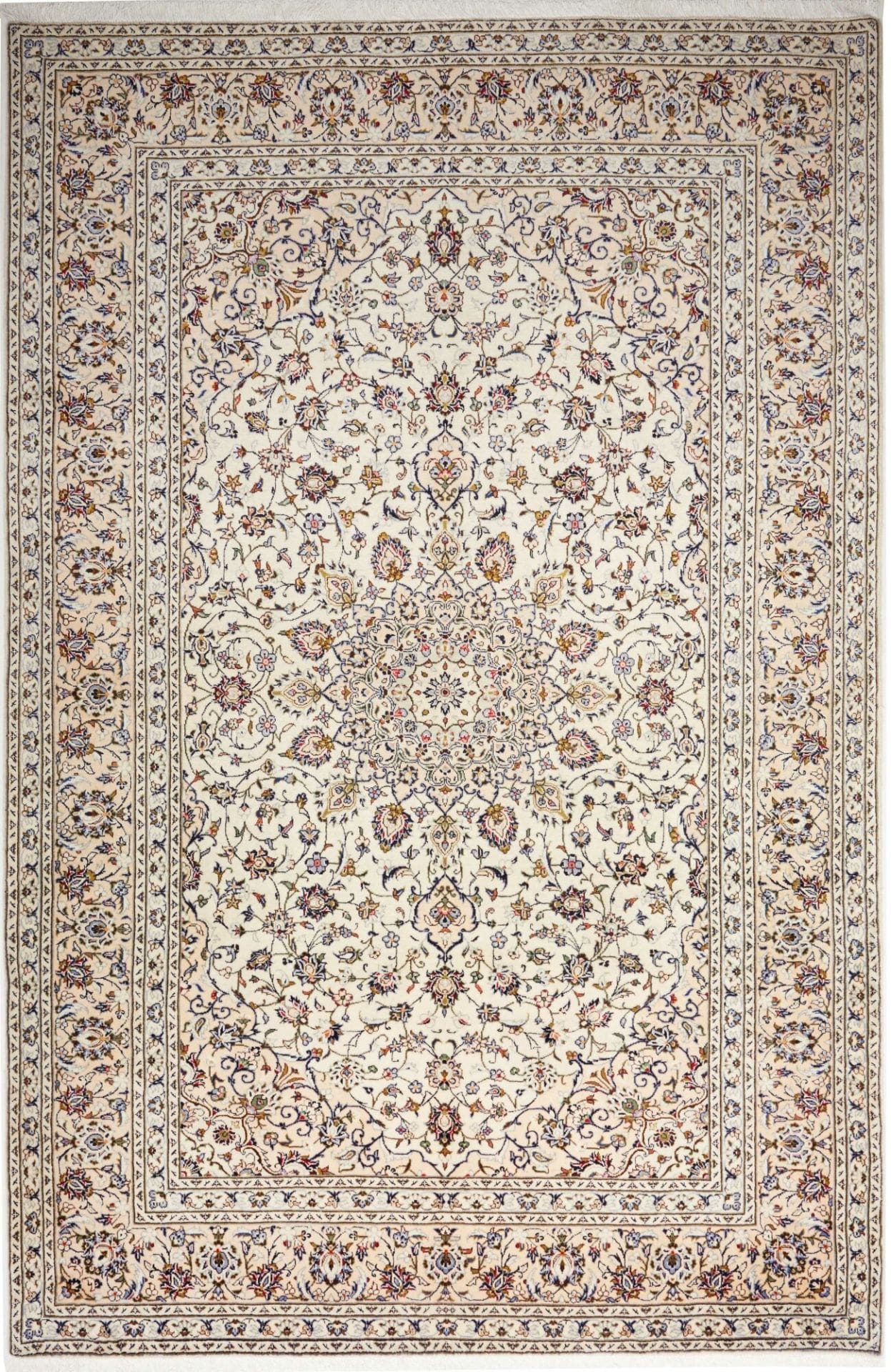 Kashan Teppich 203x305cm – Handgeknüpft, Schurwolle, Perserteppich