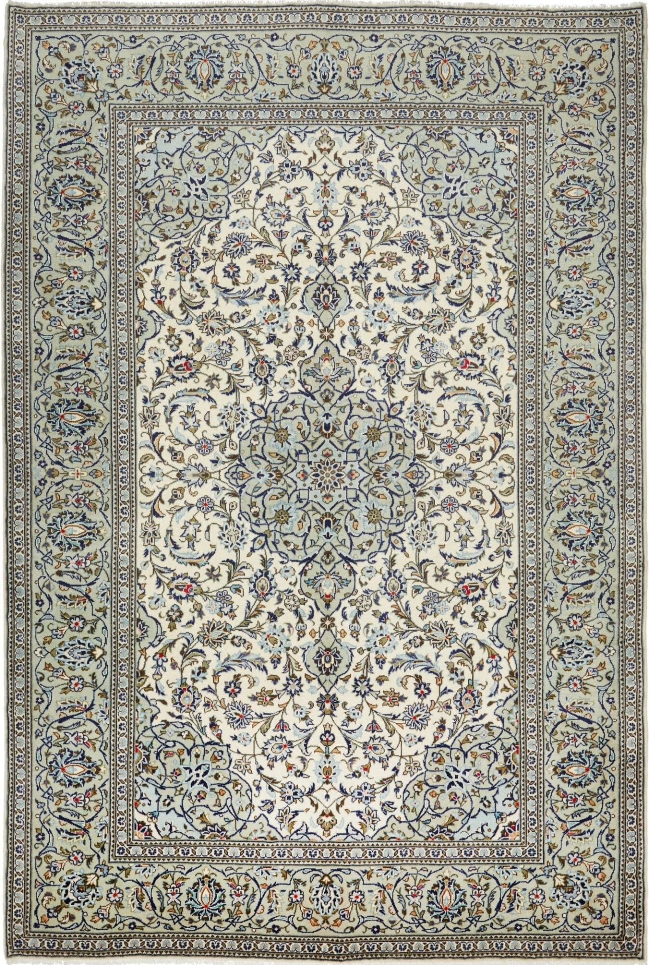 Kashan Teppich 205 x 300 cm, handgeknüpft, Schurwolle, Perserteppich