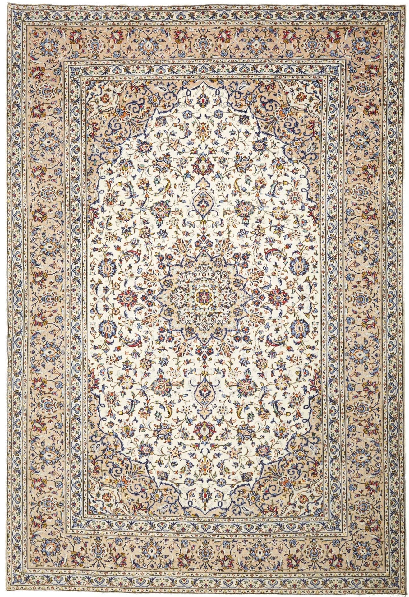 Kashan Teppich 205 x 322 cm – Handgeknüpft, Schurwolle, Perserteppich