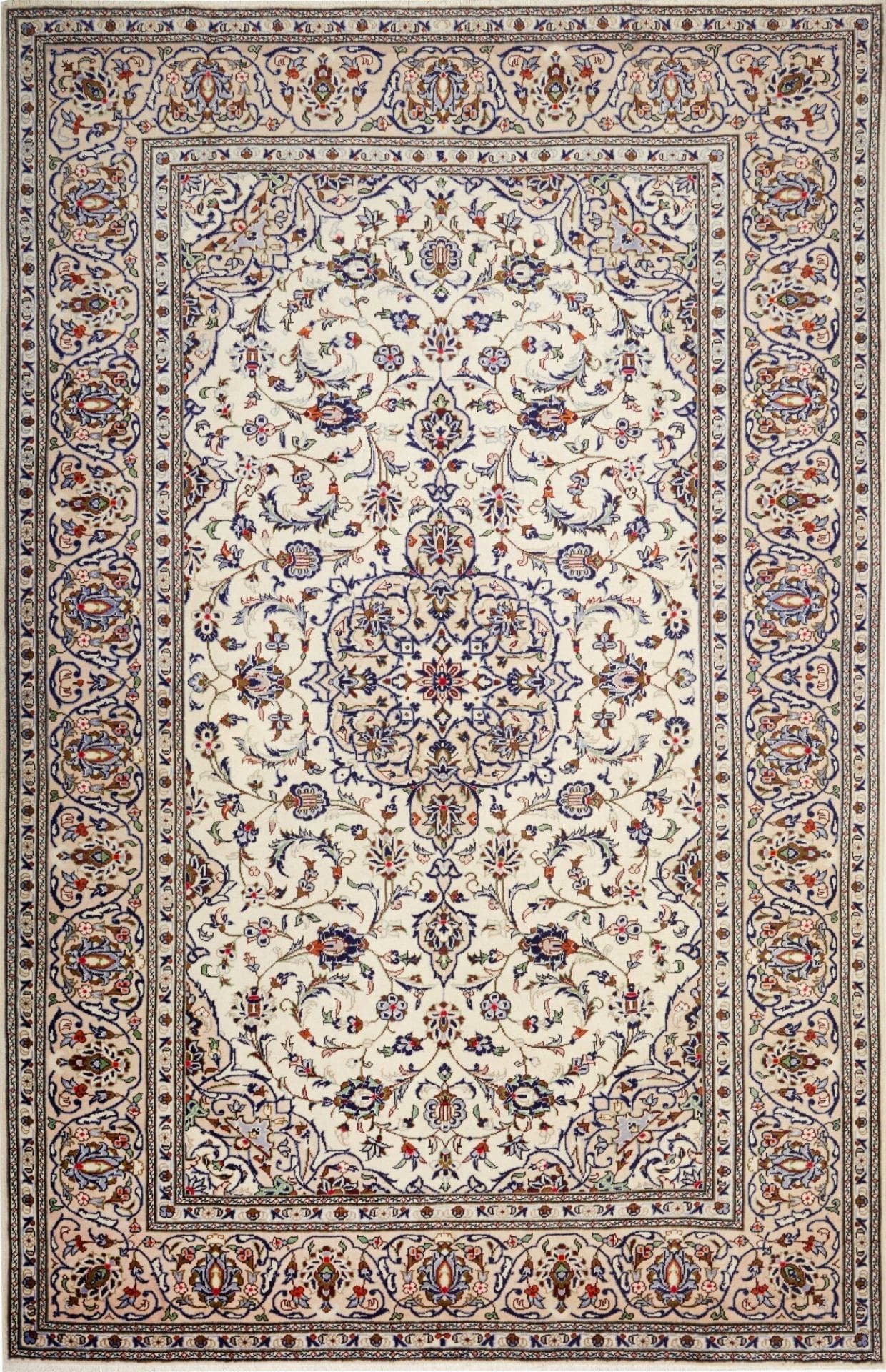 Kashan Teppich 206 x 315 cm | Handgeknüpft | Perserteppich