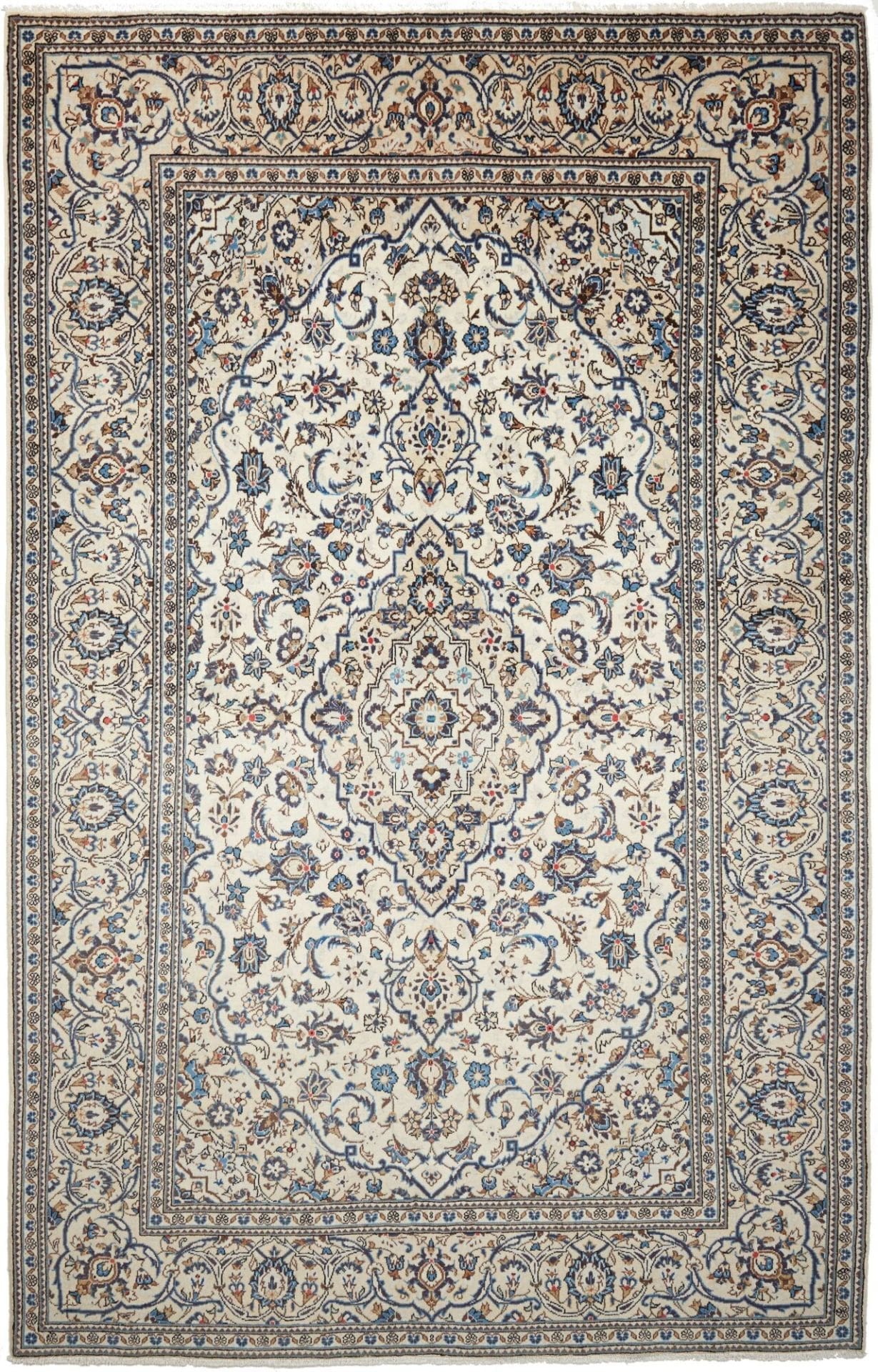 Kashan Teppich 207 x 298 cm - Handgeknüpft - Perserteppich