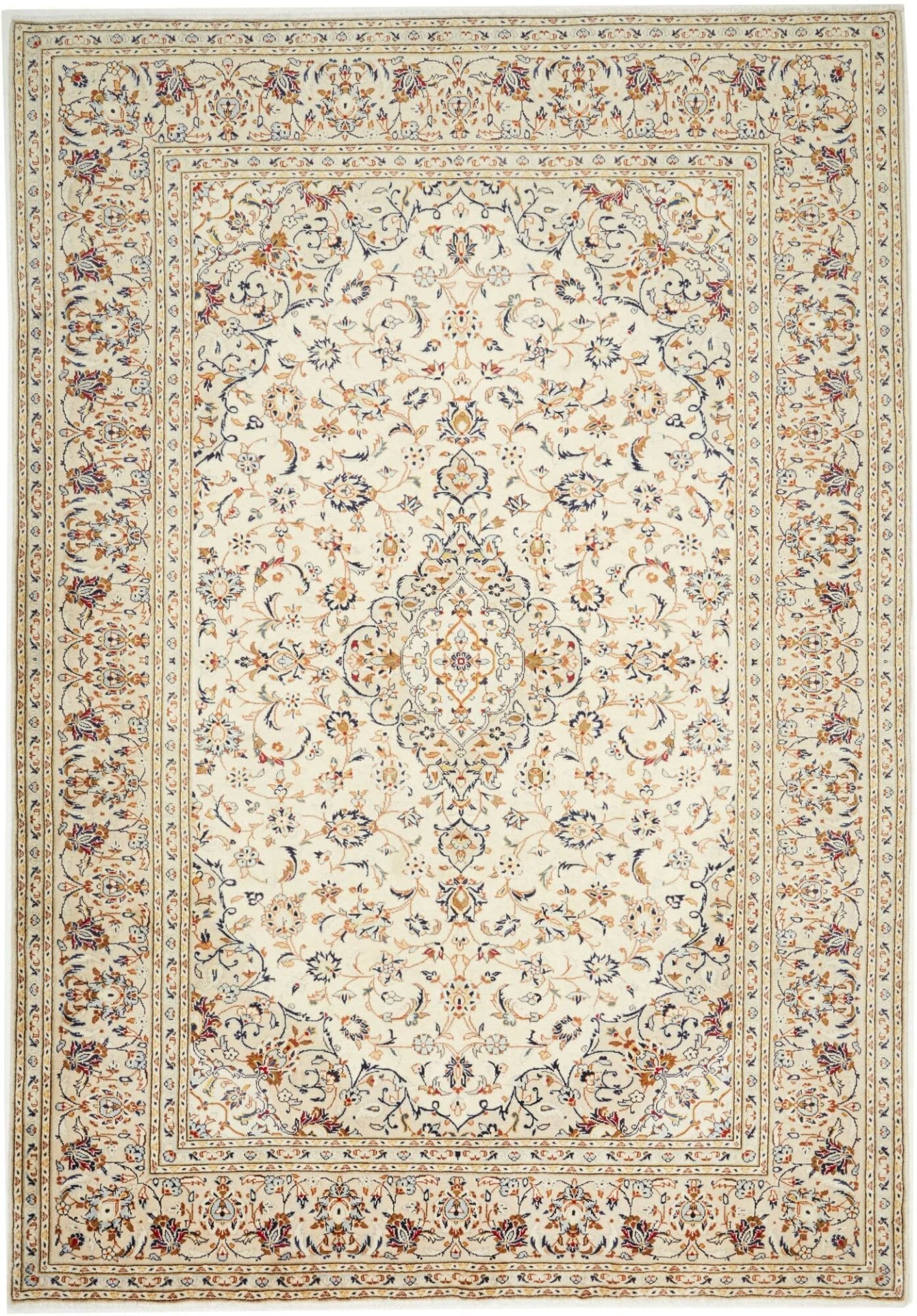 Kashan Teppich 211 x 298 cm – Perserteppich, handgeknüpft, Wolle