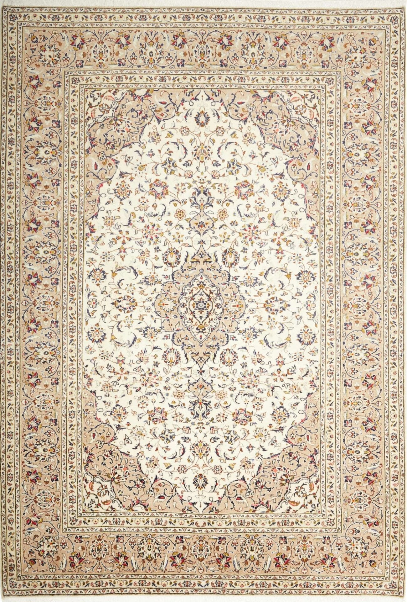 Kashan Teppich 211 x 300 cm – Handgeknüpft, Perserteppich, Wolle