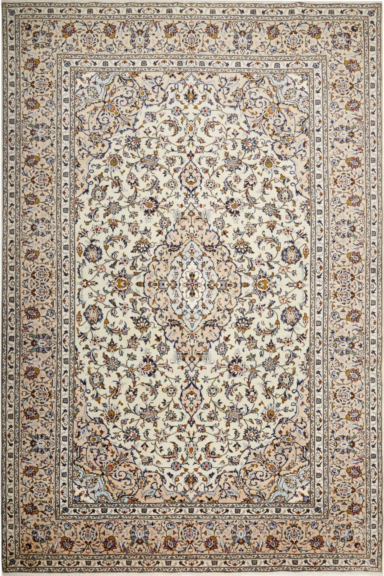 Kashan Teppich 240 x 357cm, Schurwolle, handgeknüpft, Perserteppich