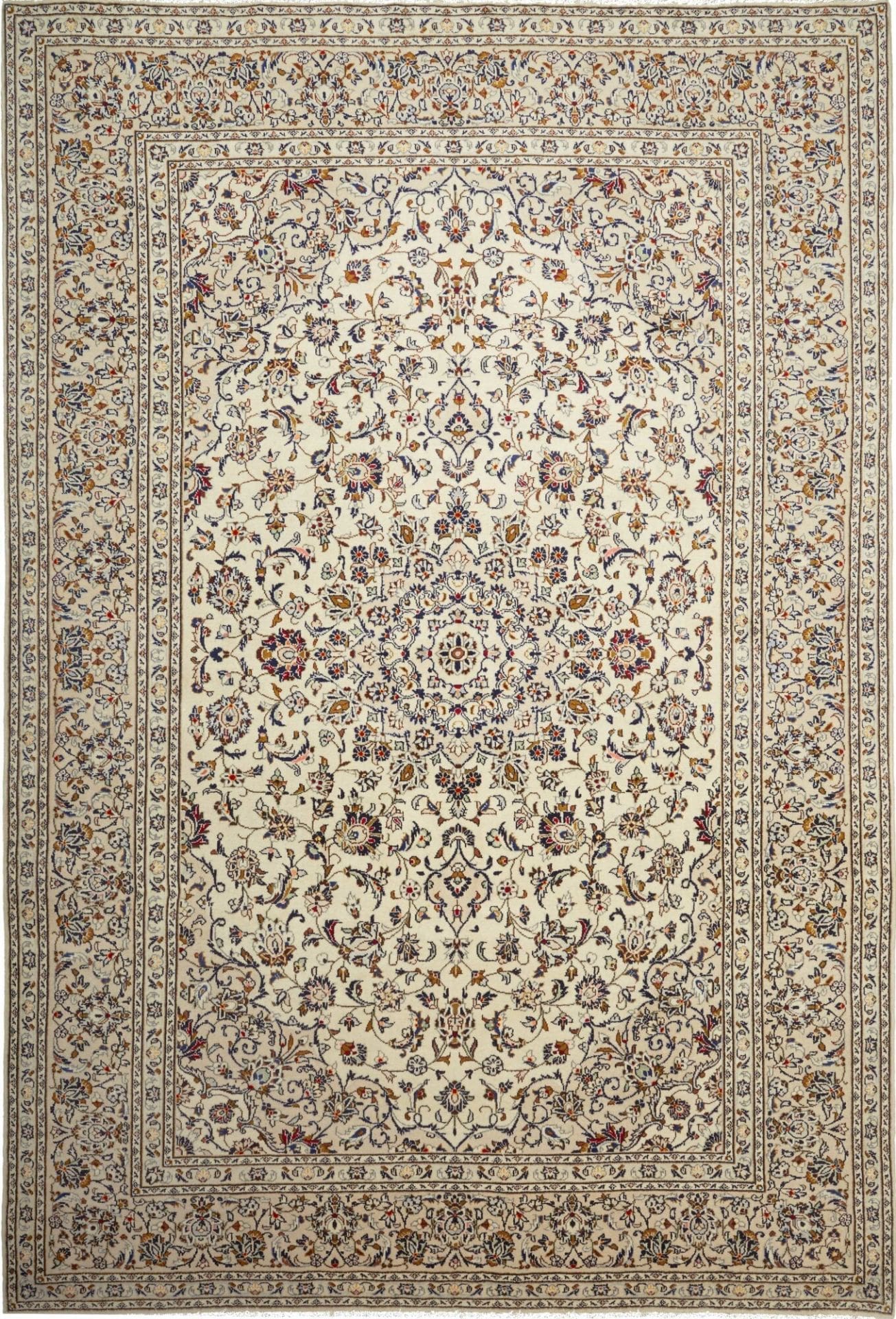 Kashan Teppich 241 x 356cm, Schurwolle, handgeknüpft, Perserteppich