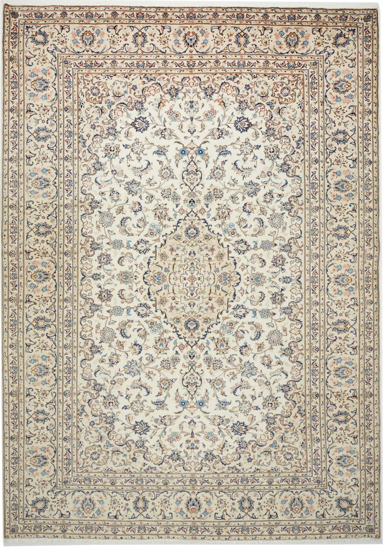 Kashan Teppich 243 x 340 cm - handgeknüpft, Schurwolle, Perserteppich