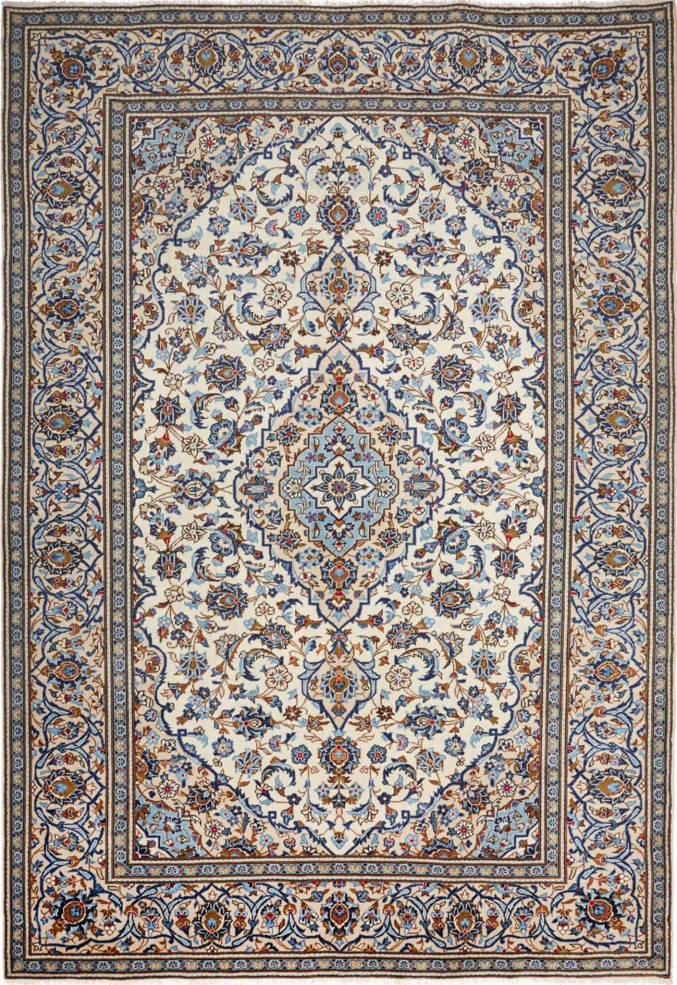 Kashan Teppich 243 x 351 cm - Handgeknüpft, Perserteppich