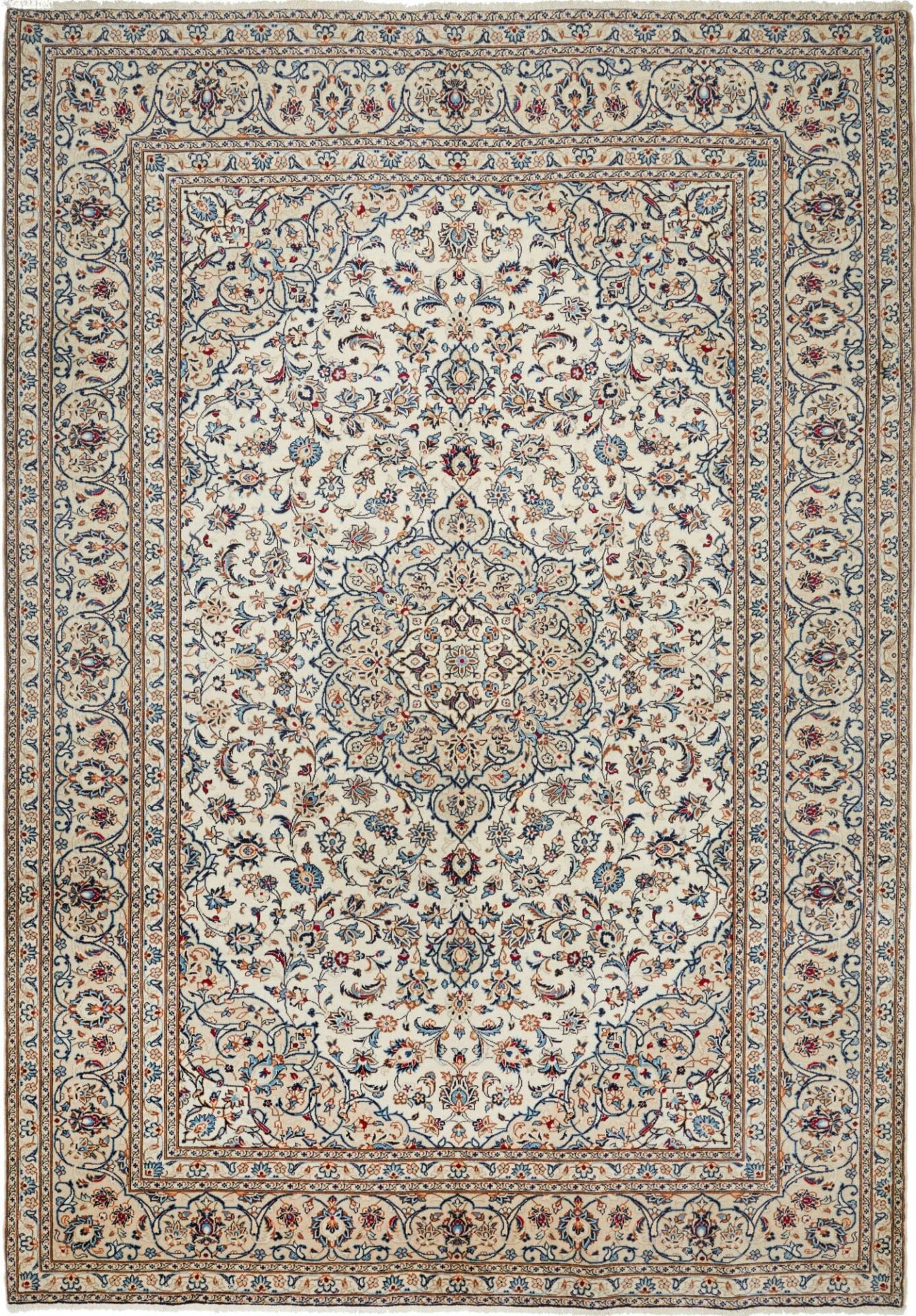 Kashan Teppich 246 x 346cm – handgeknüpft, Schurwolle, Perserteppich