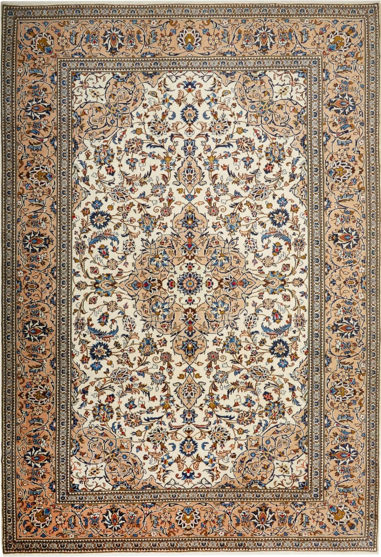 Kashan Teppich 246 x 353 cm - Handgeknüpft, Perserteppich