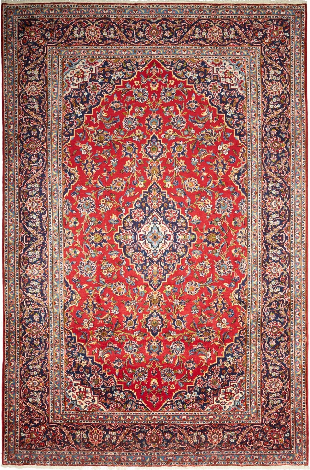 Kashan Teppich 248 x 372cm, Perser, Schurwolle, handgeknüpft
