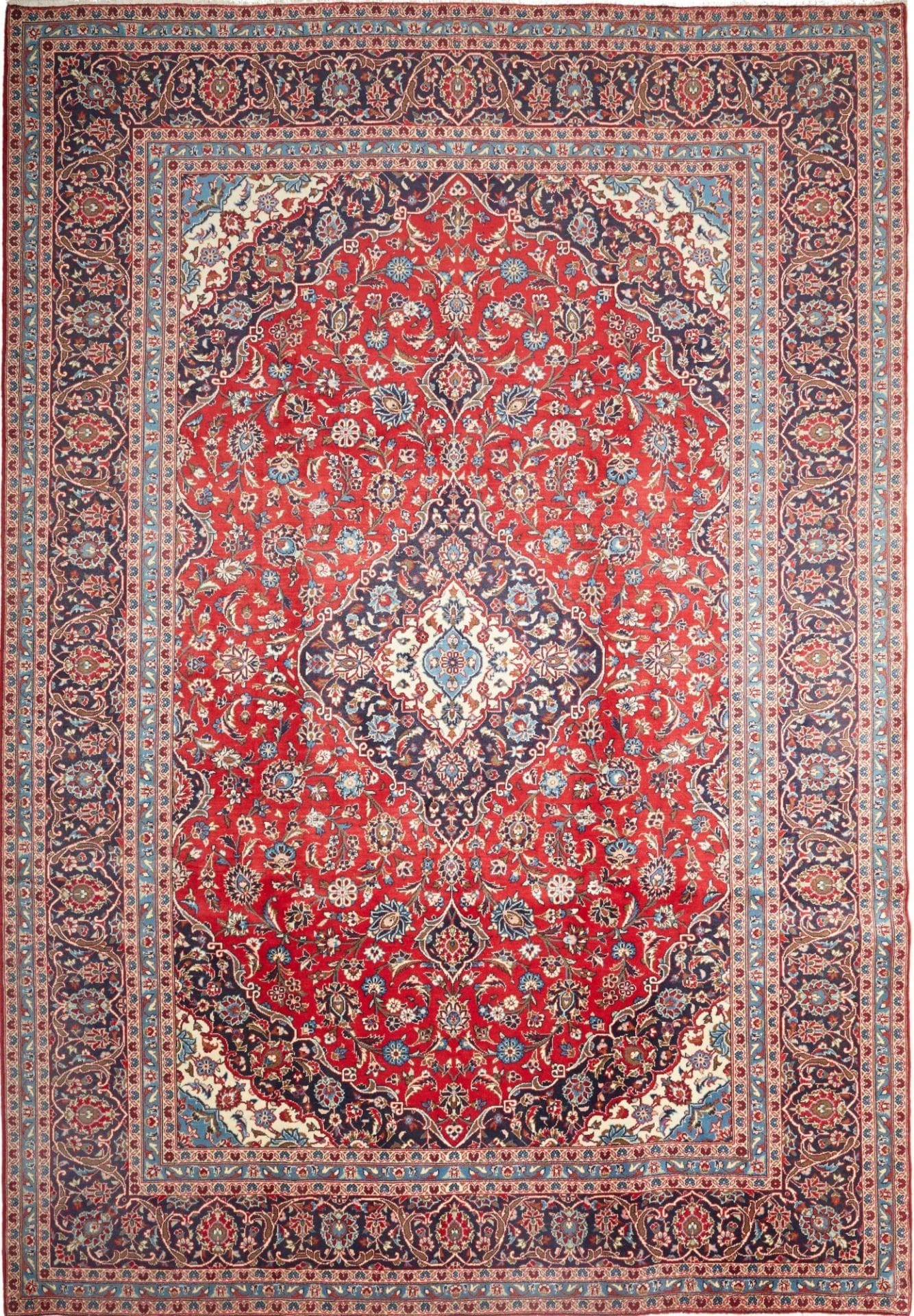Kashan Teppich 249 x 353 cm – Handgeknüpft, Perserteppich