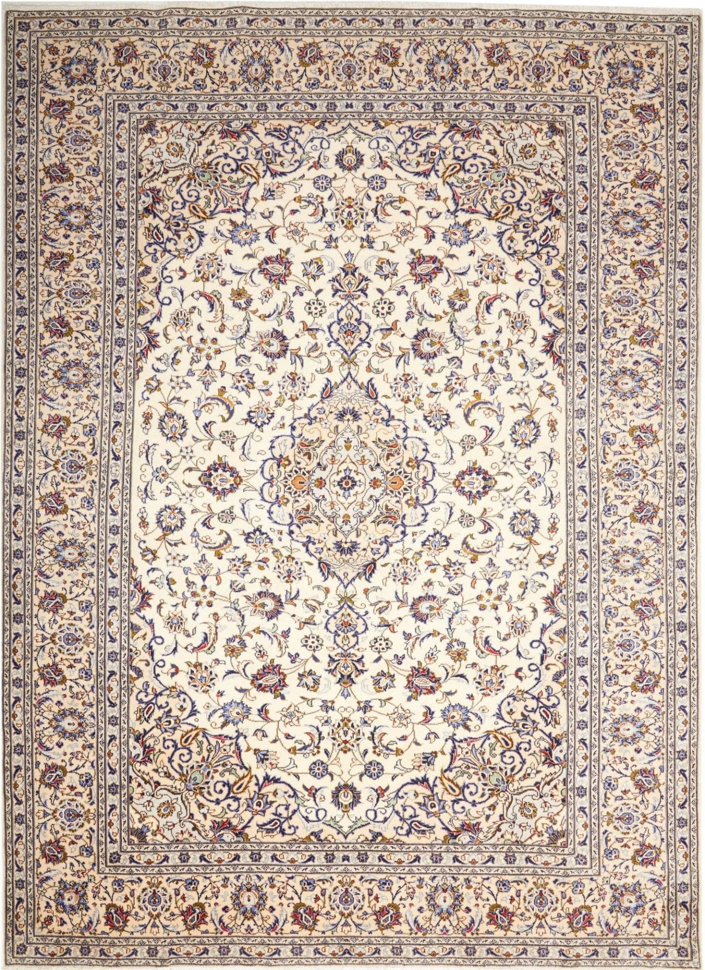 Kashan Teppich 250 x 342cm, Schurwolle, handgeknüpft, Perserteppich