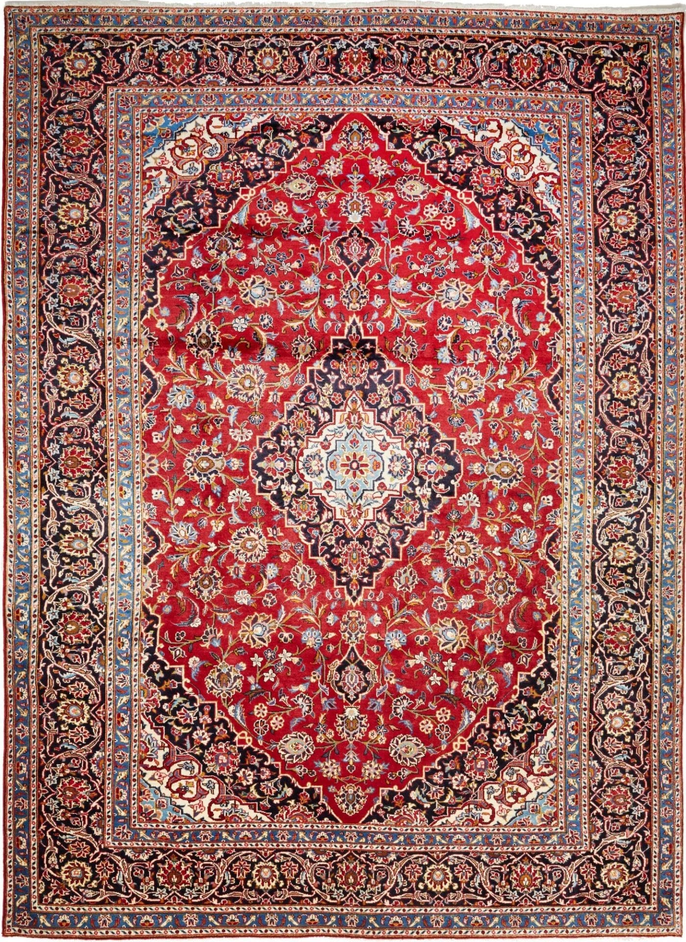 Kashan Teppich 250 x 343 cm - Handgeknüpft, Perserteppich