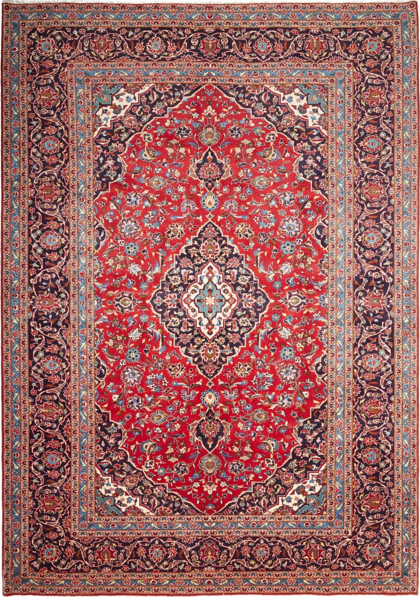 Kashan Teppich 250 x 353 cm - Handgeknüpft, Perserteppich