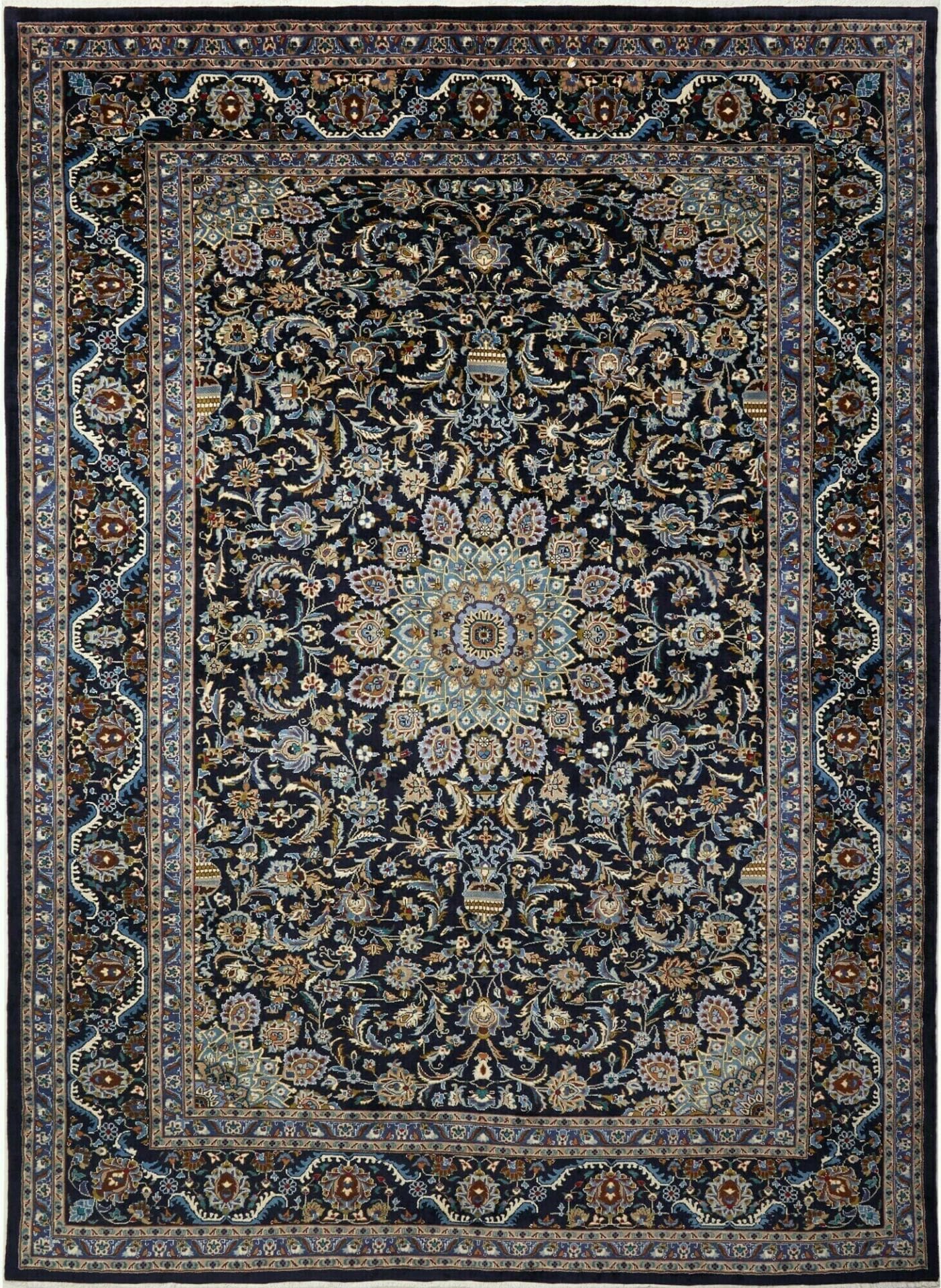 Kashan Teppich 251 x 335 cm, handgeknüpft, Perserteppich, Schurwolle