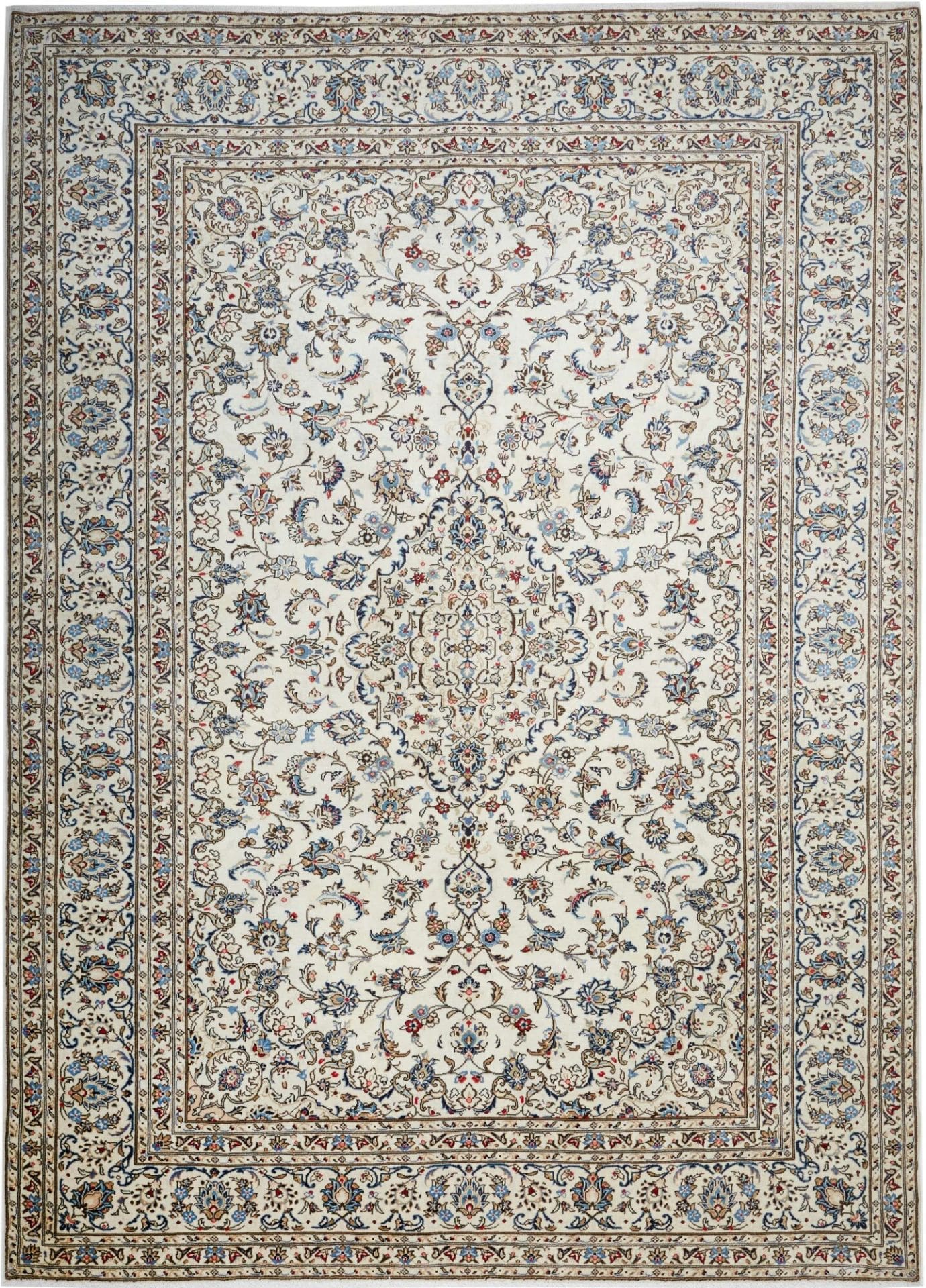 Kashan Teppich 251 x 346cm, handgeknüpft, Schurwolle, Perserteppich